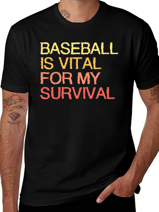 Baseball is Vital T-Shirt - Black
