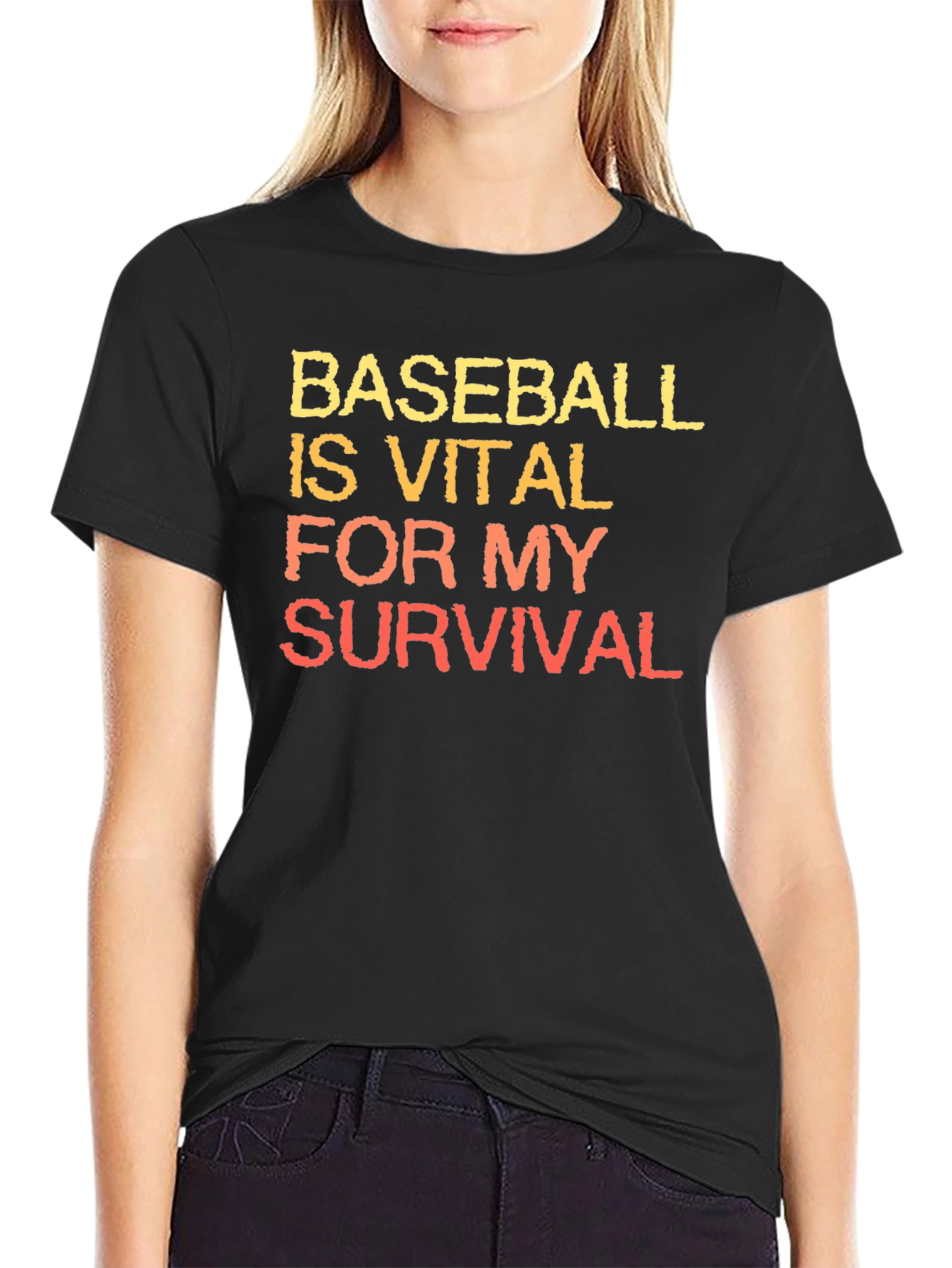 Baseball is Vital T-Shirt - Black
