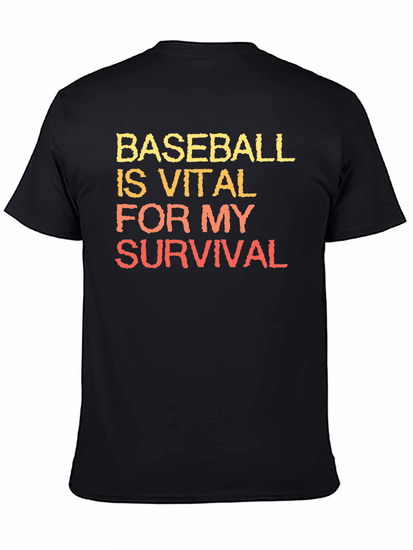 Baseball is Vital T-Shirt - Black
