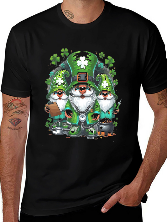 St Patricks Day Gnomes T-Shirt - Lucky Irish Tee