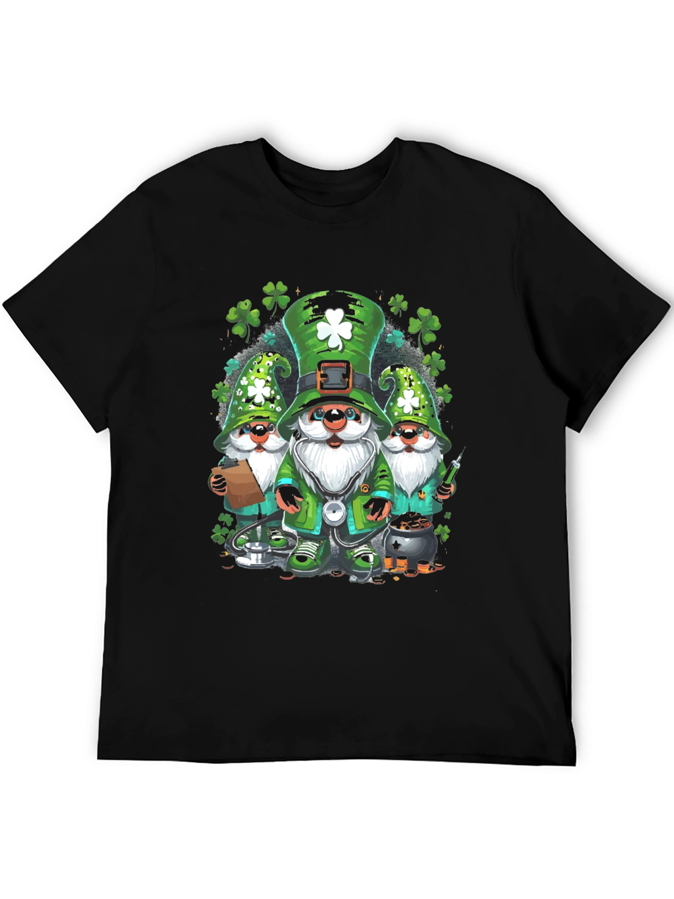 St Patricks Day Gnomes T-Shirt - Lucky Irish Tee