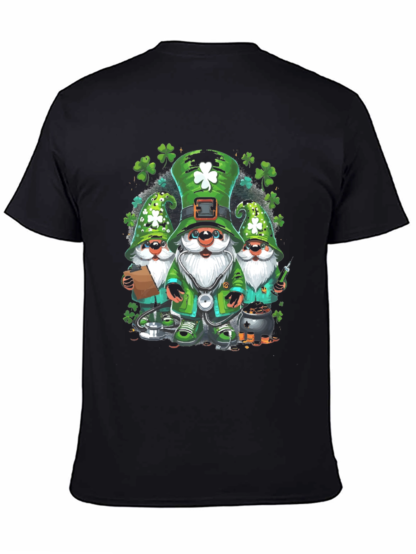 St Patricks Day Gnomes T-Shirt - Lucky Irish Tee