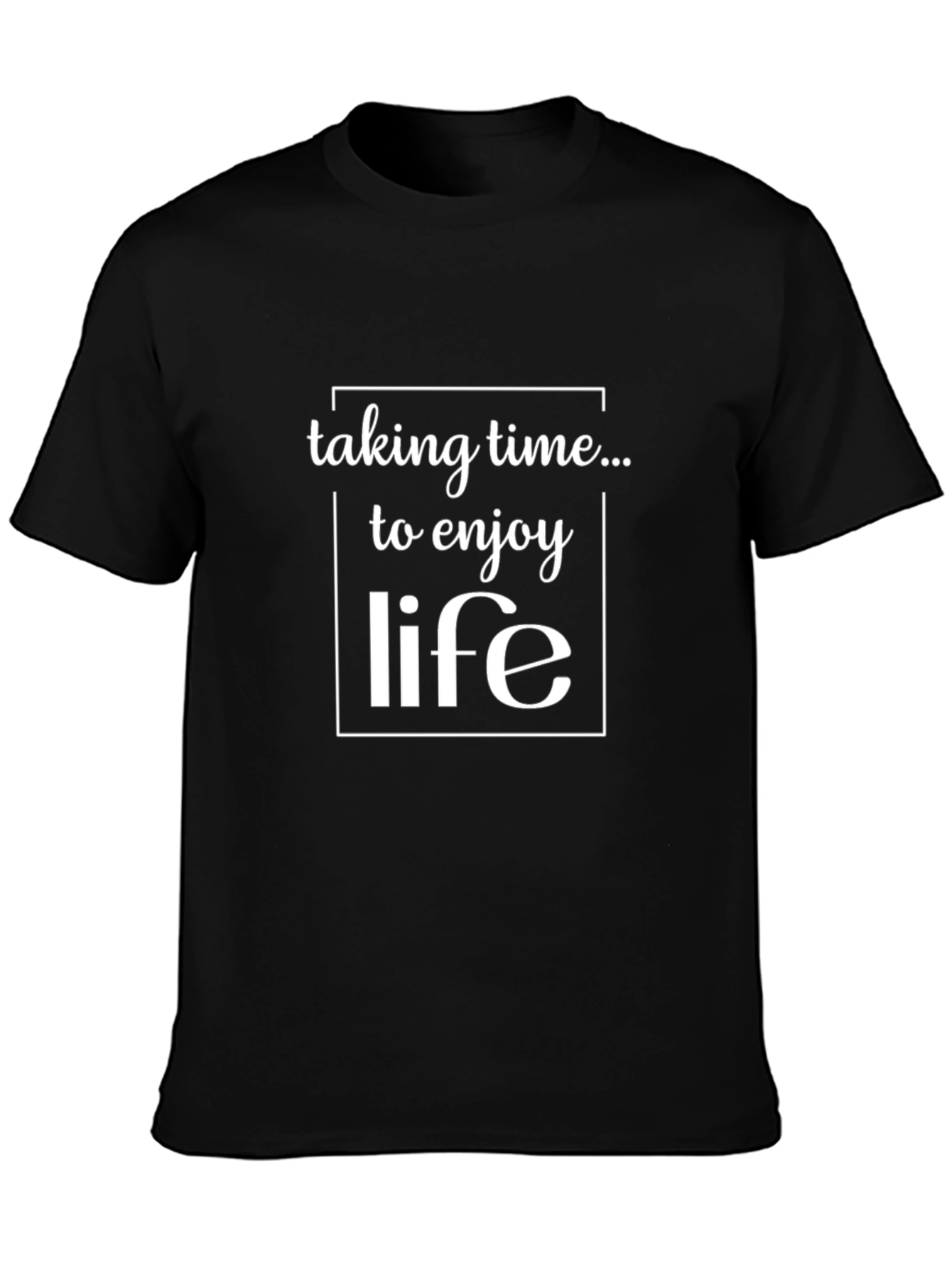 Enjoy Life Black Graphic Tee