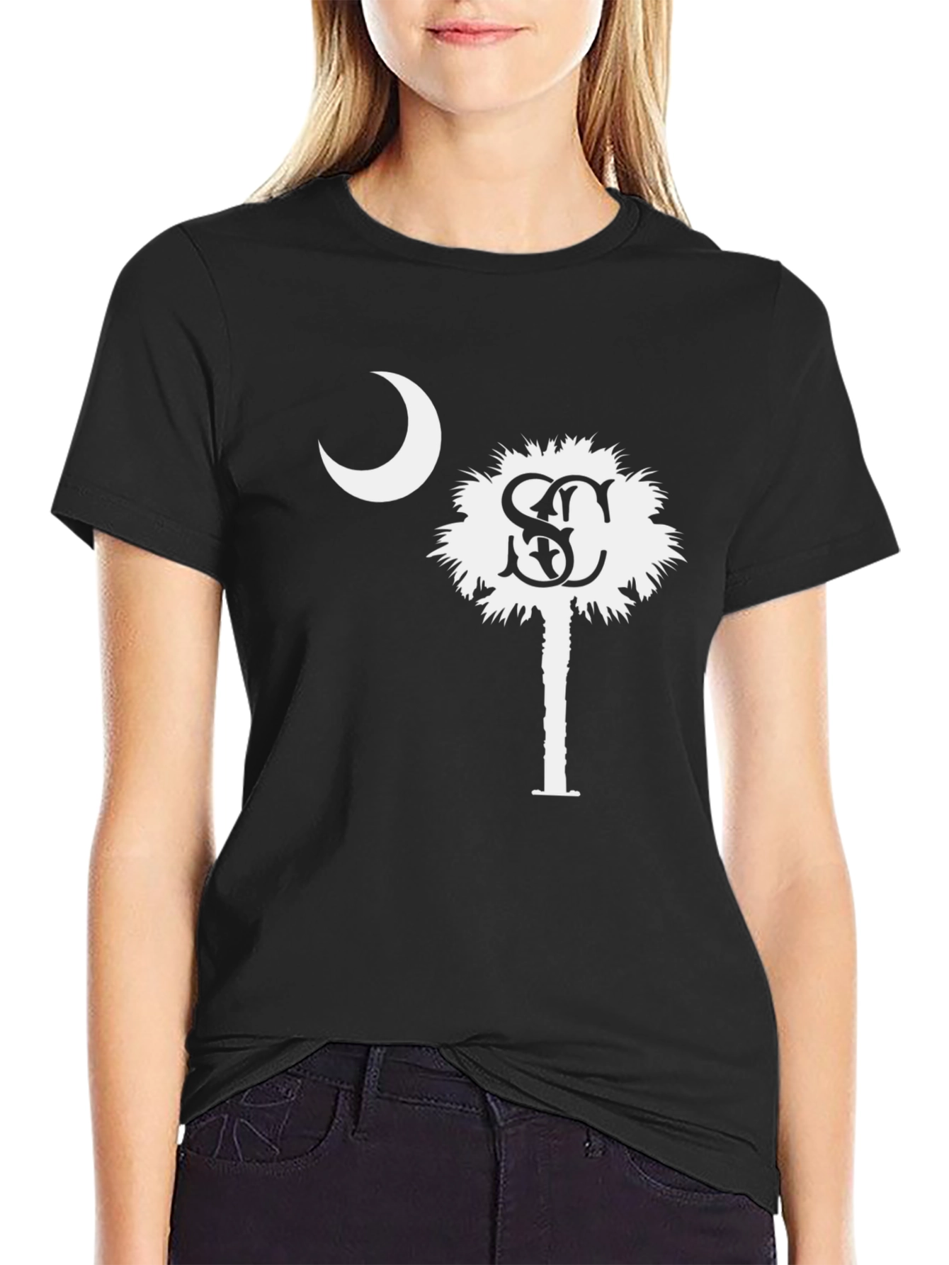 South Carolina Palmetto Moon Graphic T-Shirt