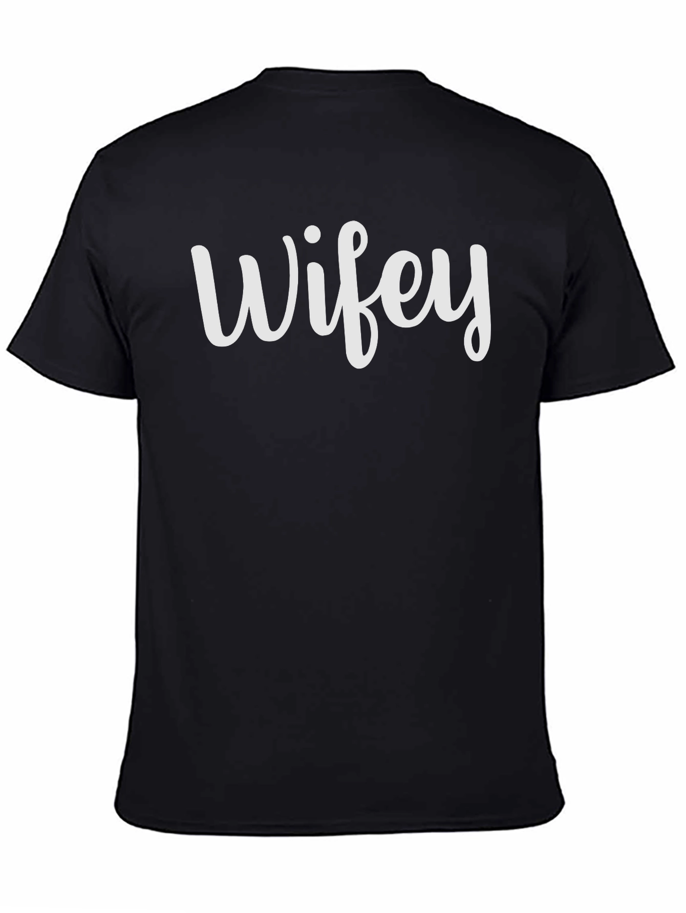 Wifey Graphic T-Shirt - Casual Black Tee
