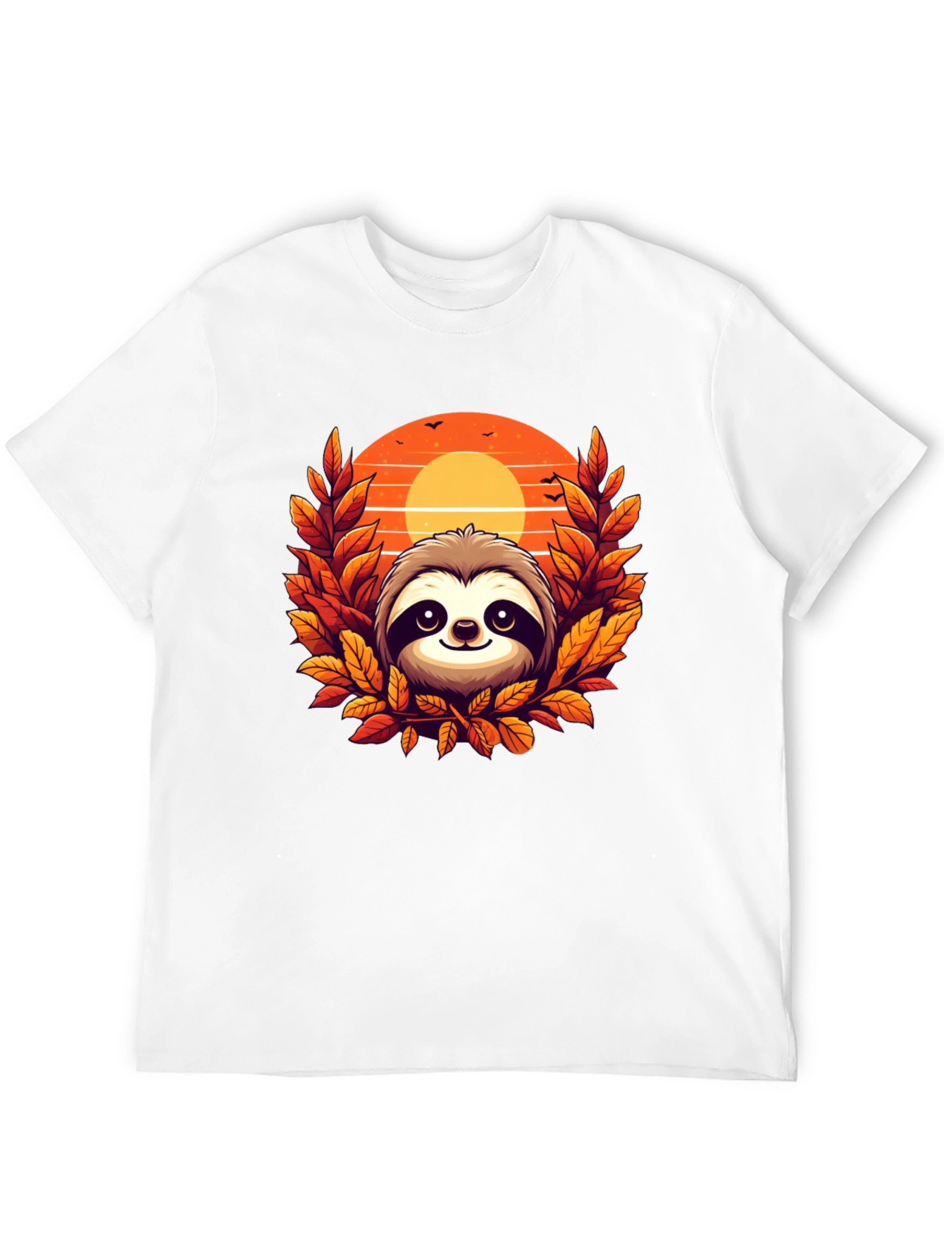 Sloth Sunset Graphic Tee - Cozy Comfort