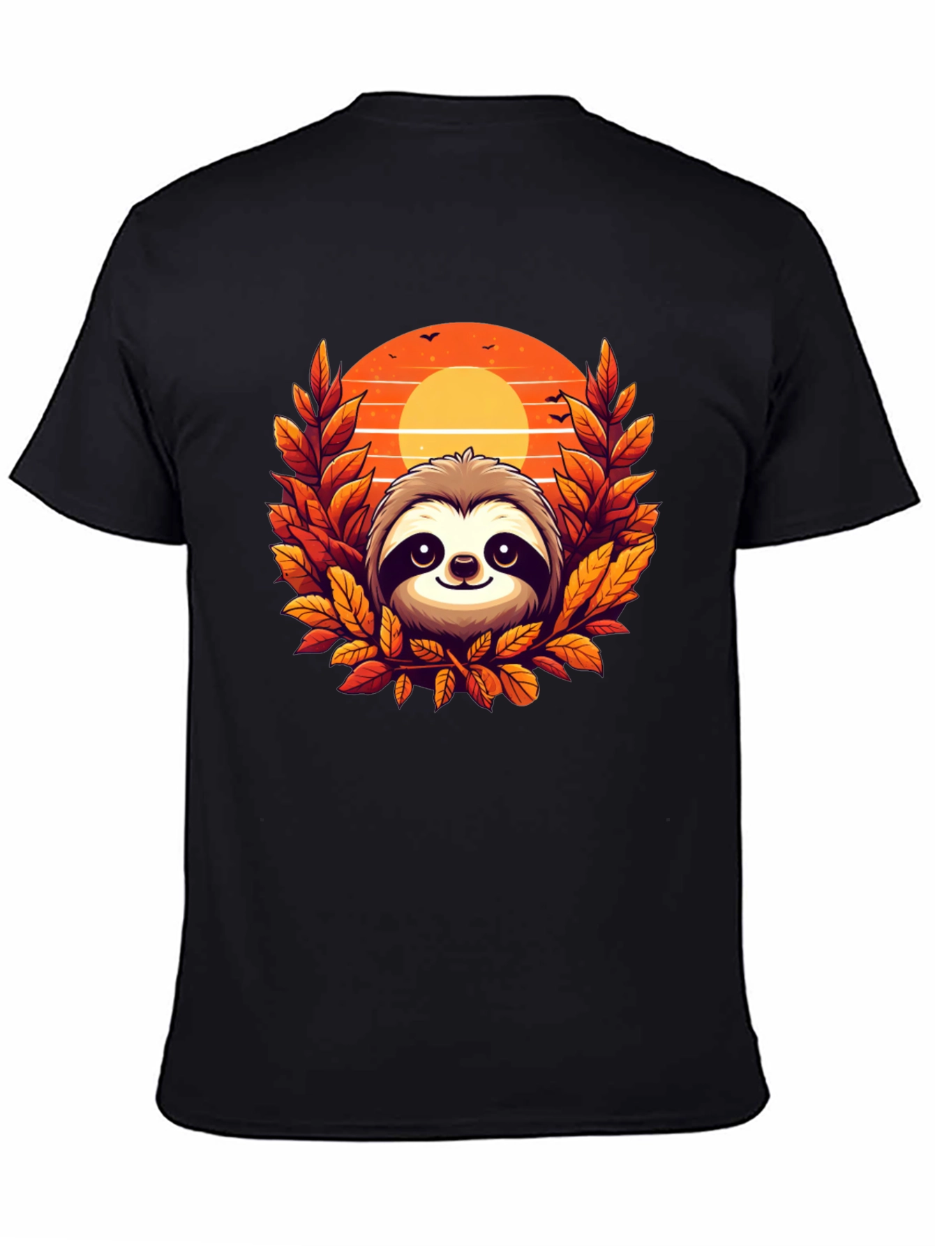 Sloth Sunset Graphic Tee - Cozy Comfort