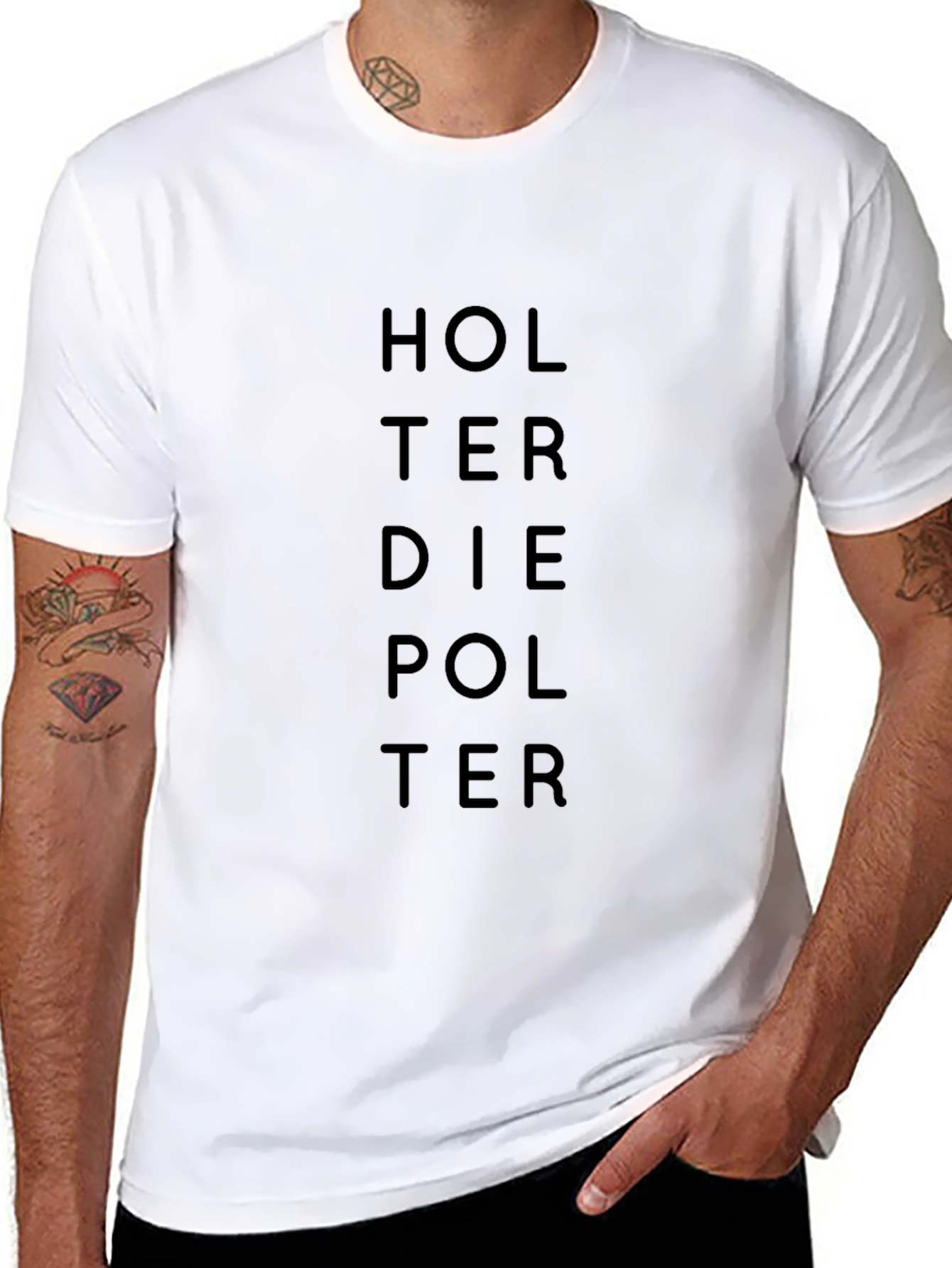 Holterdiepolter T-Shirt - Stylish Black Cotton Tee