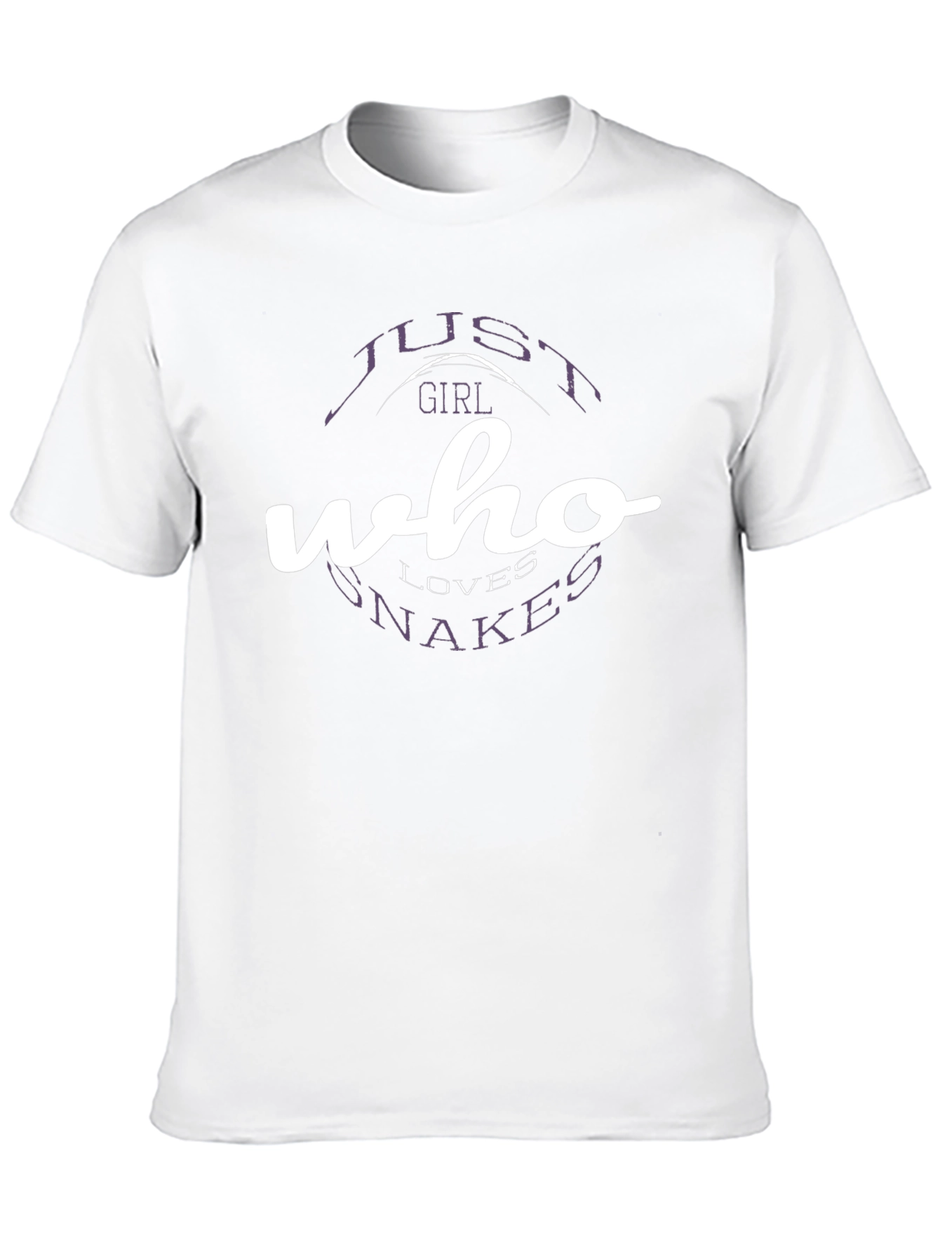 Just a Girl Who Loves Snakes T-Shirt - Black