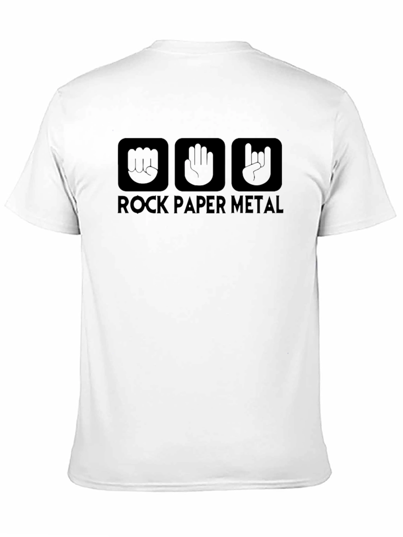 Rock Paper Metal Graphic Tee - Black