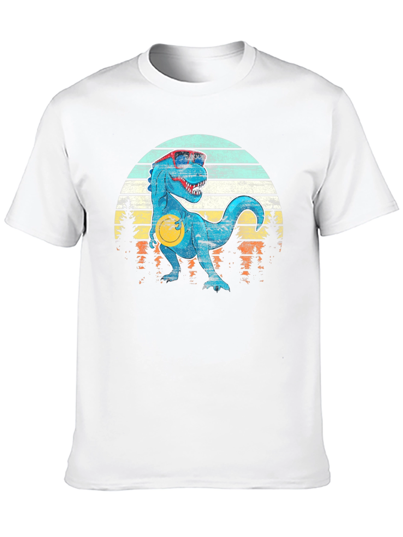 Retro Dinosaur T-Shirt with Sunglasses