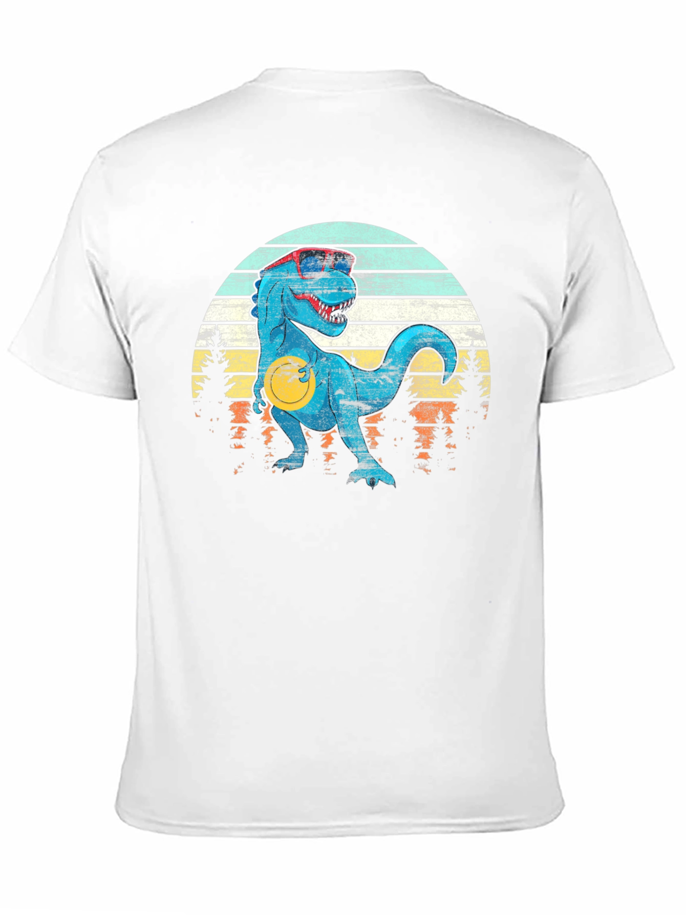 Retro Dinosaur T-Shirt with Sunglasses