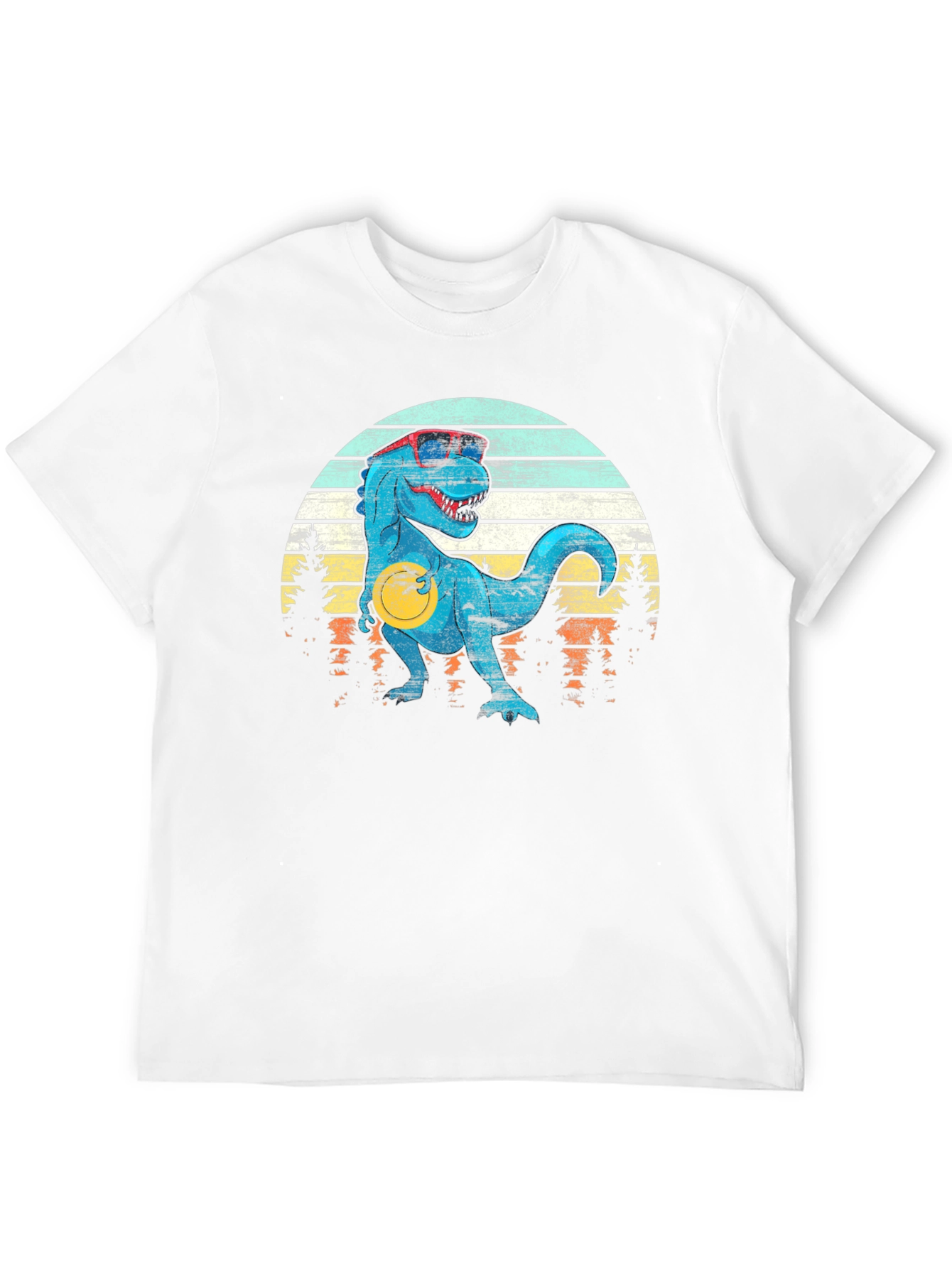Retro Dinosaur T-Shirt with Sunglasses