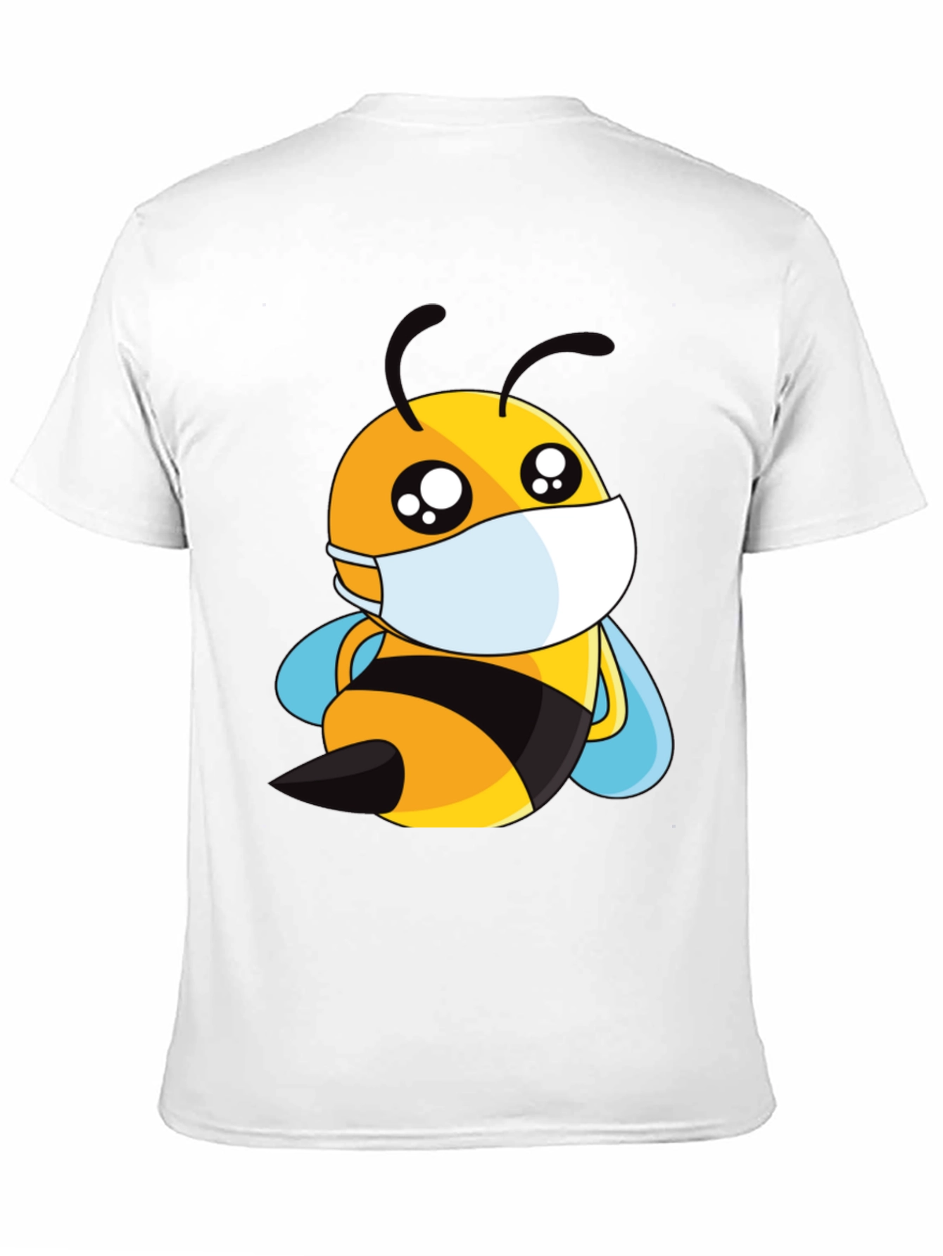 Masked Bee Graphic Tee - Black