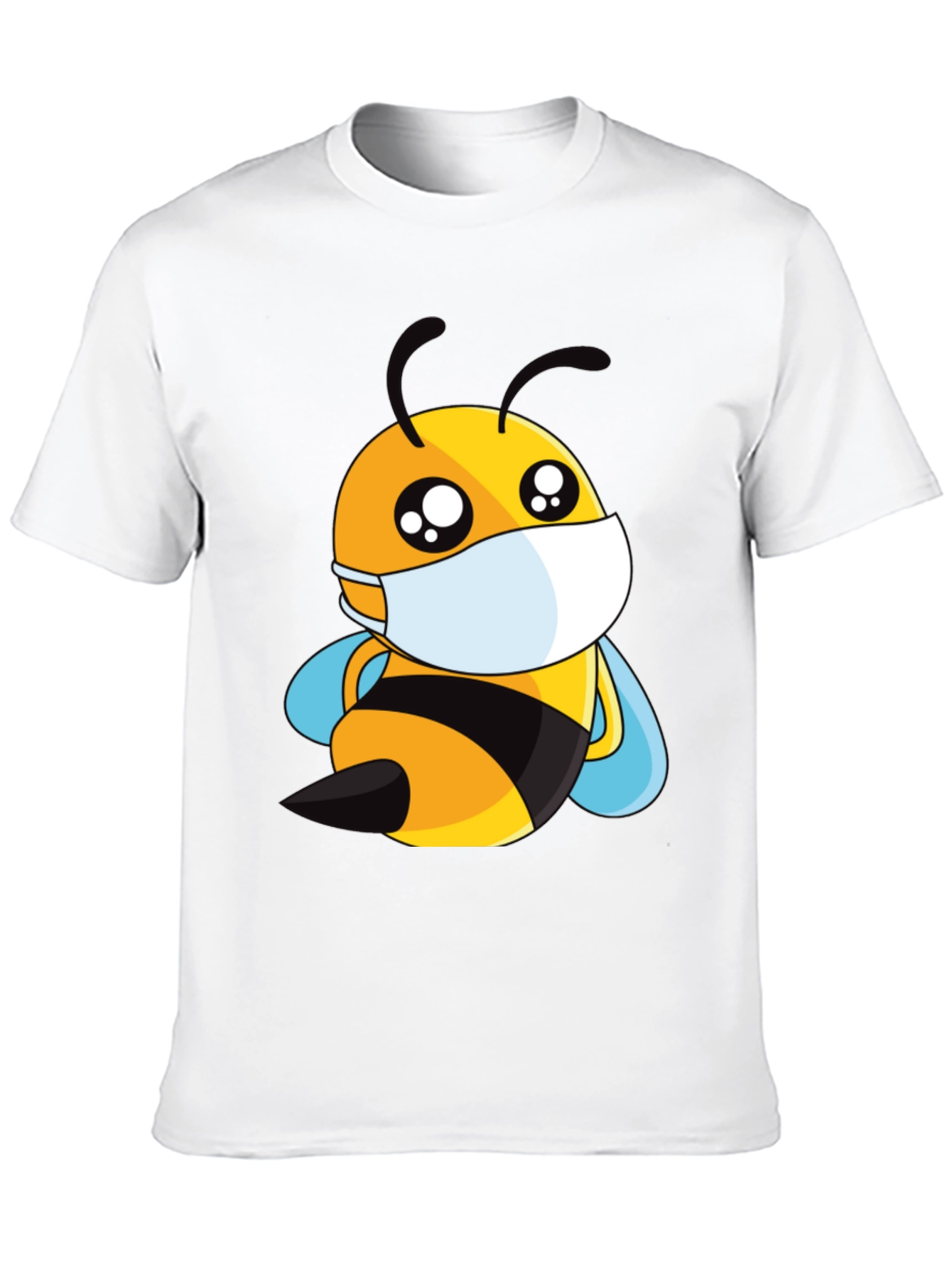Masked Bee Graphic Tee - Black