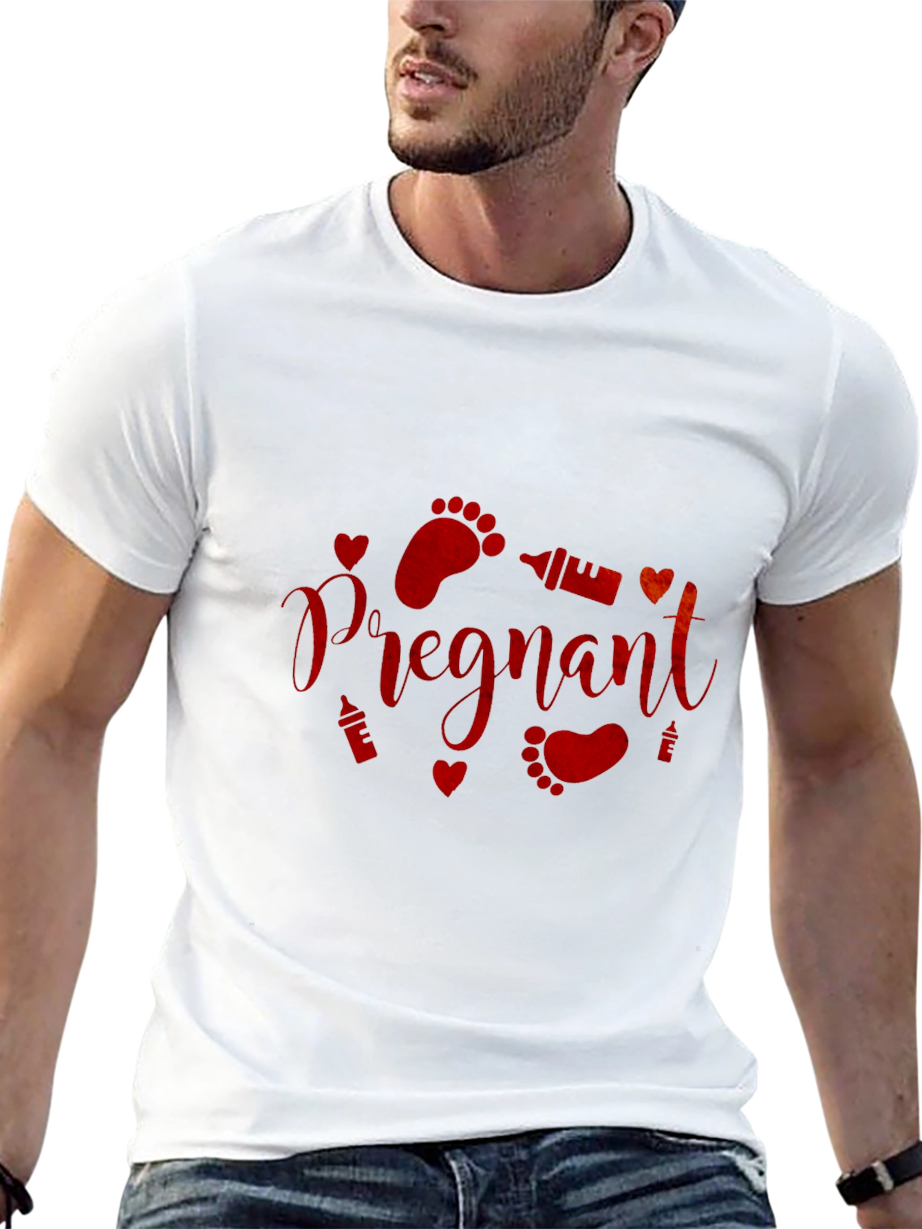 Pregnant Graphic Tee - Baby Shower Gift