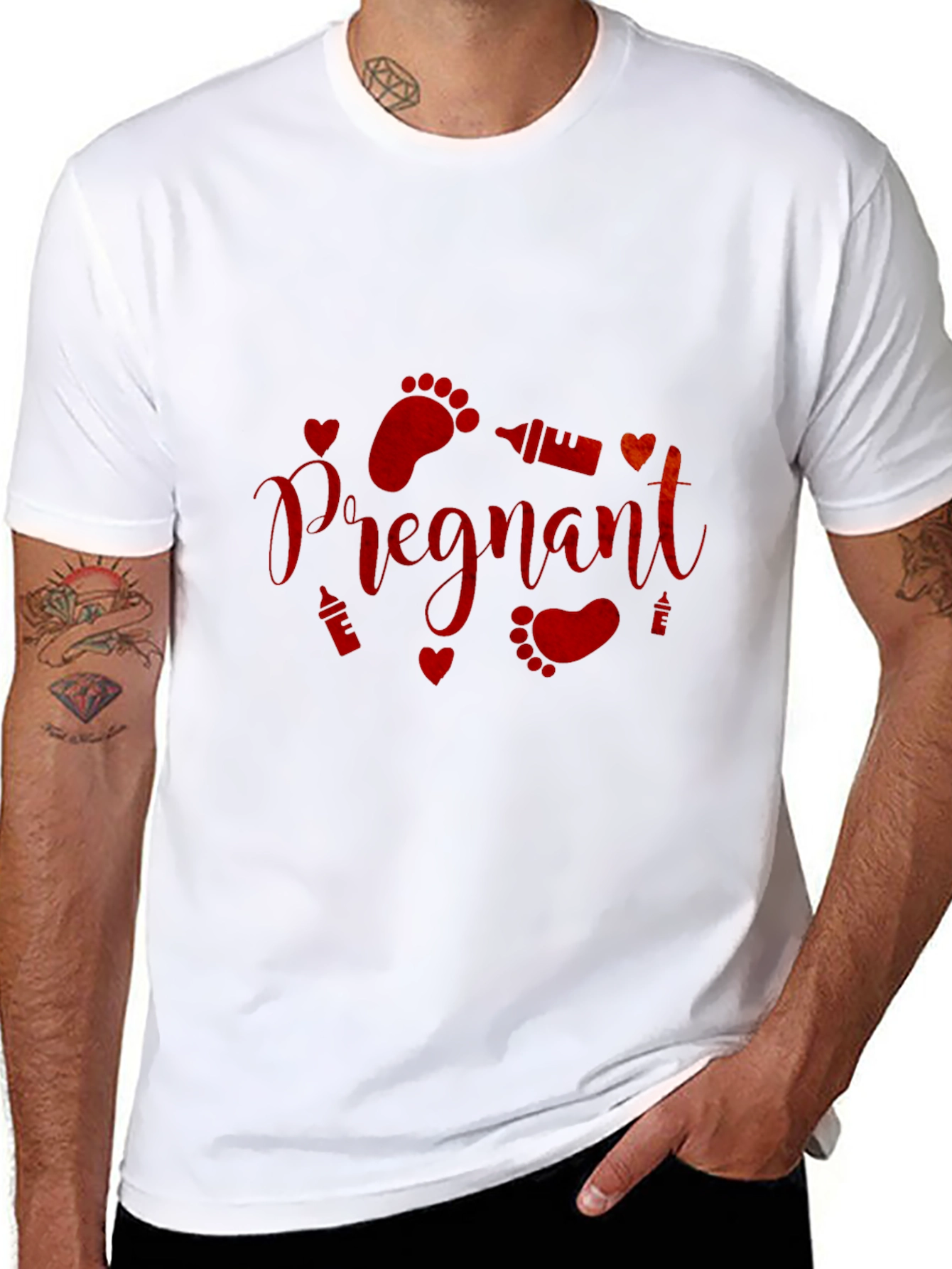 Pregnant Graphic Tee - Baby Shower Gift