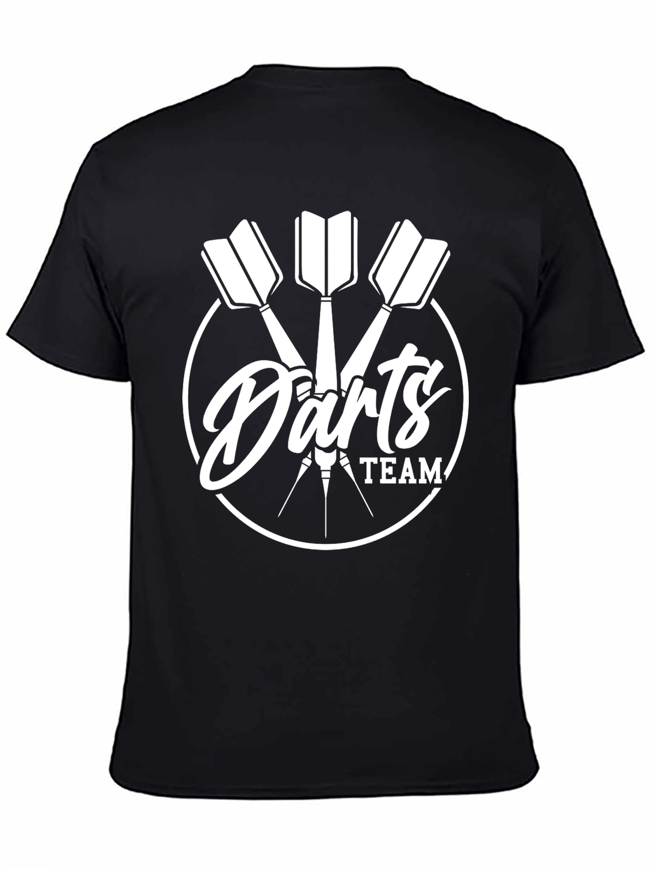Darts Team Black Graphic T-Shirt