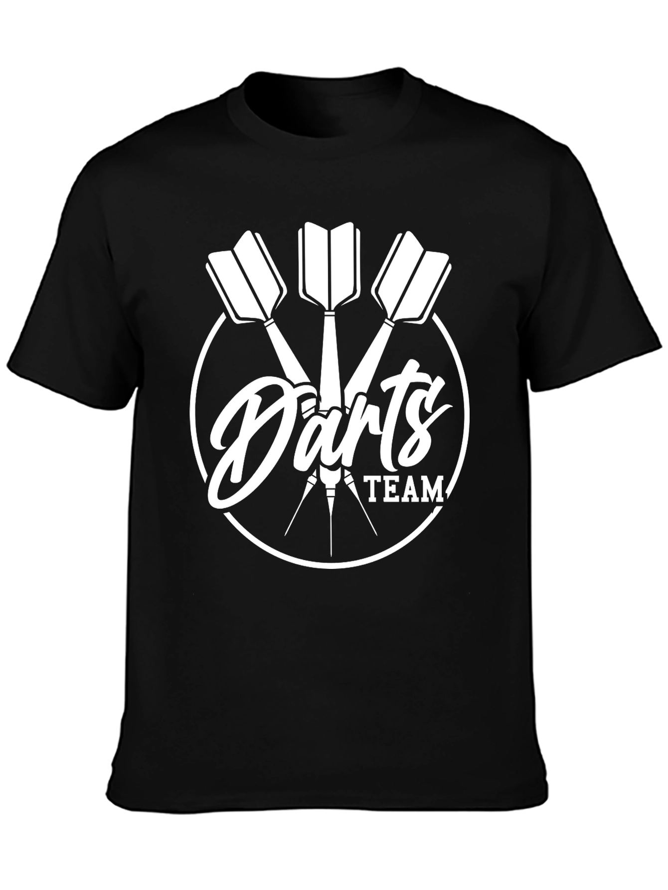 Darts Team Black Graphic T-Shirt