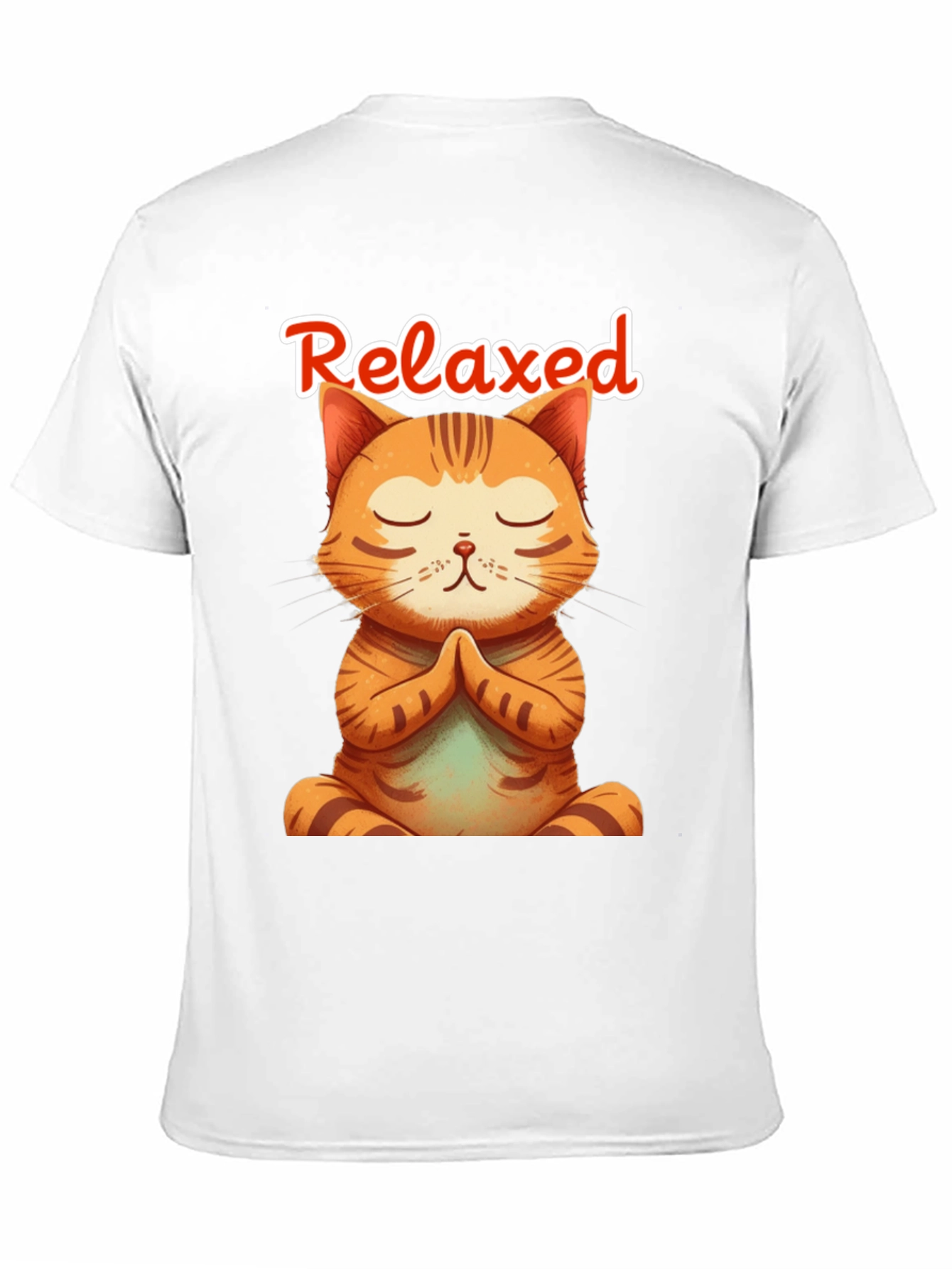 Relaxed Cat Meditation T-Shirt - Yoga Kitten Tee