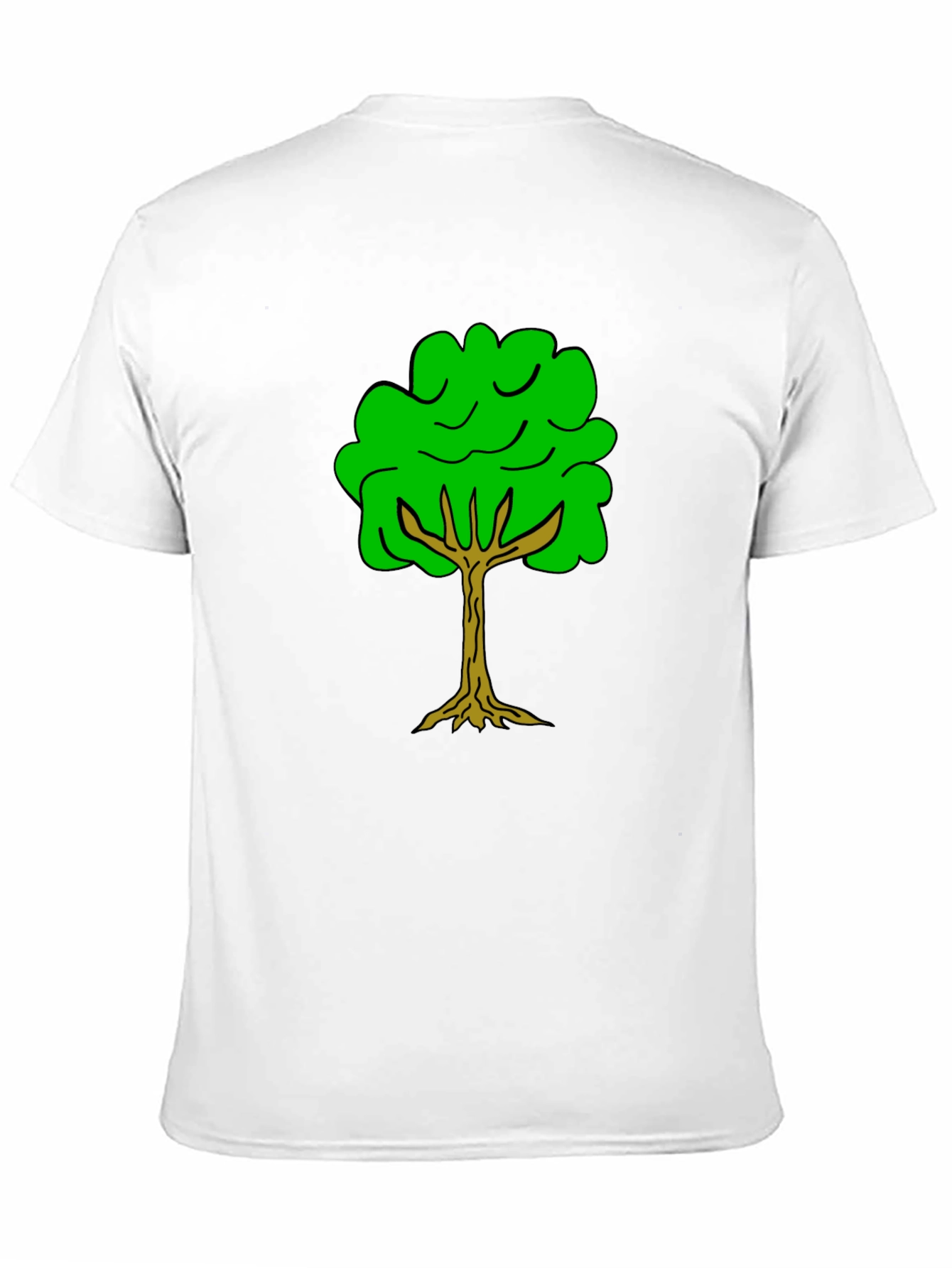 Green Tree Graphic Tee - Nature Lovers Black T-Shirt