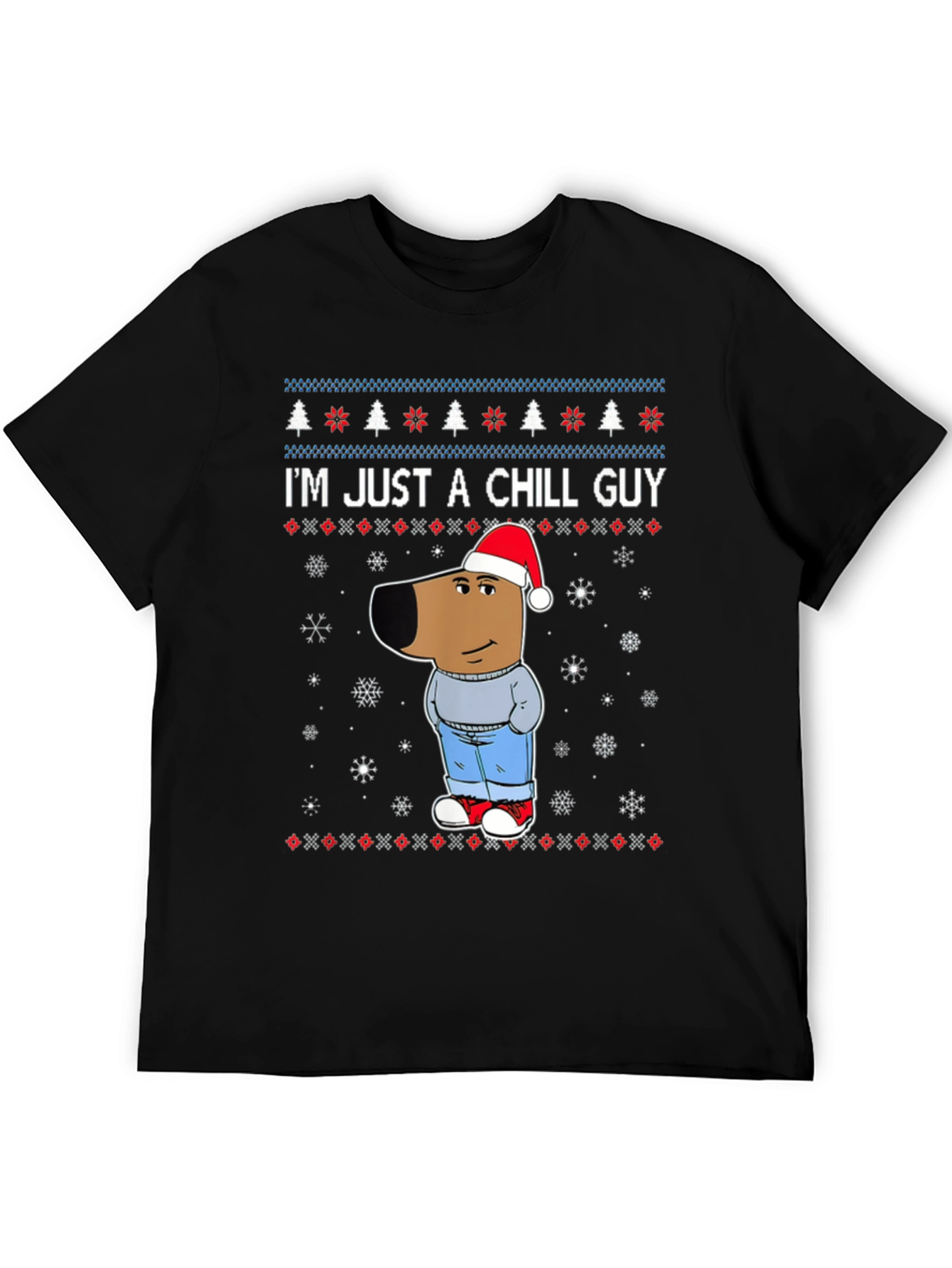Chill Guy Christmas Graphic Tee