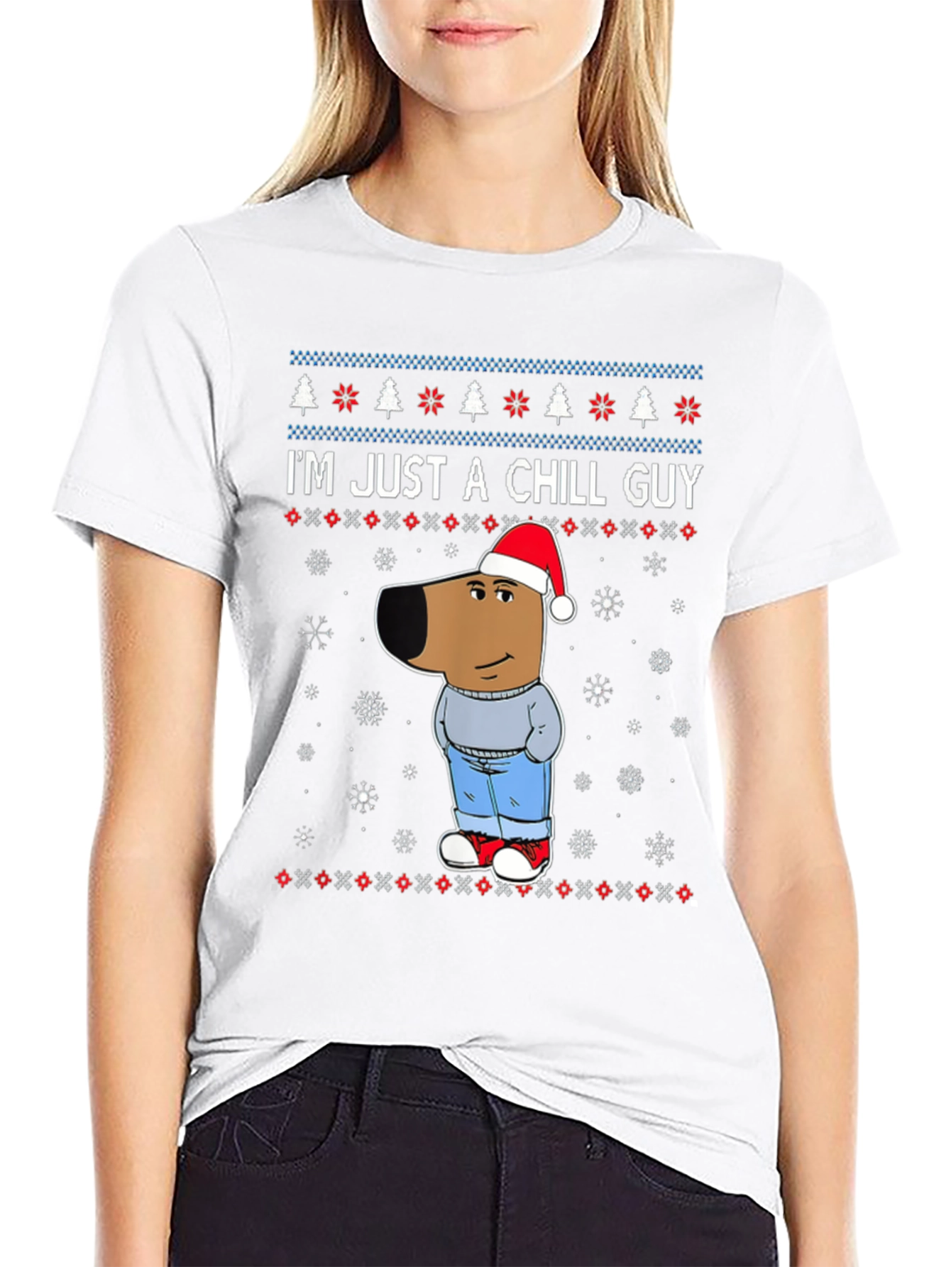Chill Guy Christmas Graphic Tee