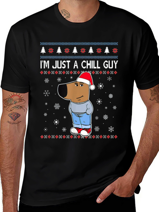 Chill Guy Christmas Graphic Tee