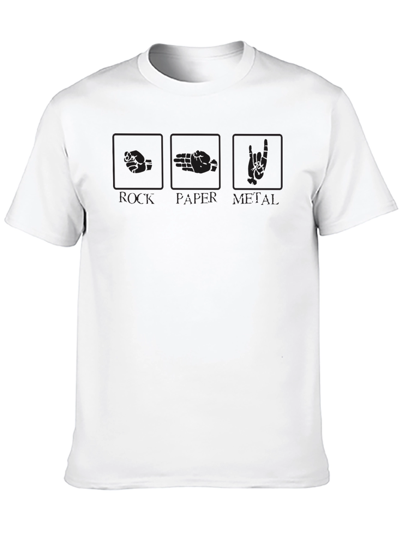 Rock Paper Metal T-Shirt - Graphic Novelty Tee