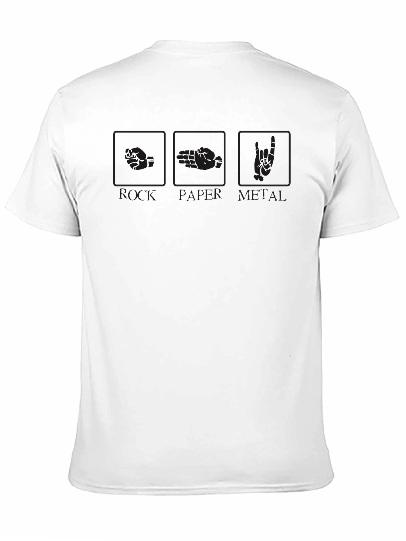 Rock Paper Metal T-Shirt - Graphic Novelty Tee