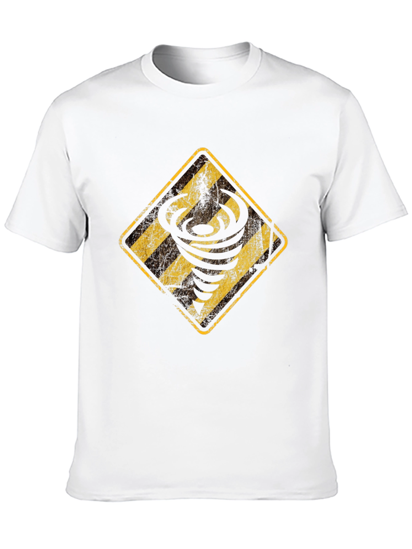 Tornado Warning Graphic Tee - Black Cotton T-Shirt