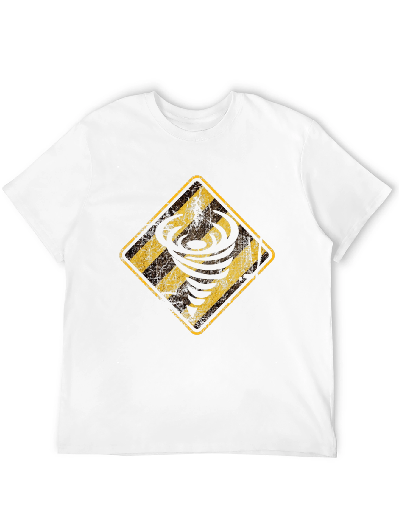 Tornado Warning Graphic Tee - Black Cotton T-Shirt