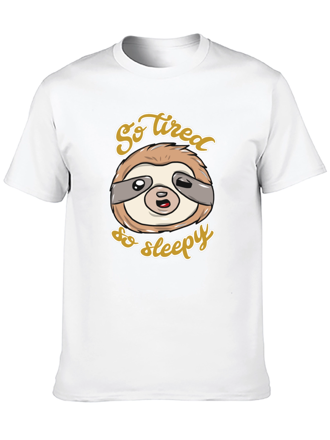 So Tired So Sleepy Sloth Graphic Tee