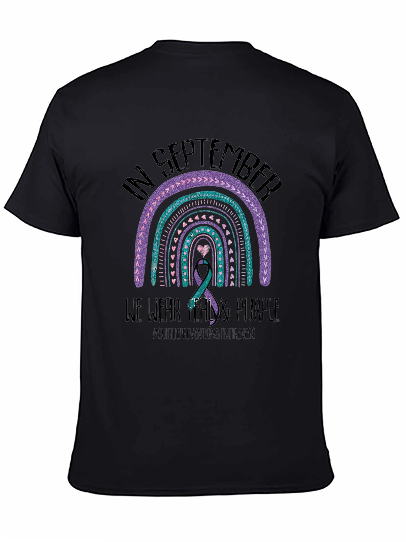 In September We Wear Teal & Purple Awareness T-Shirt