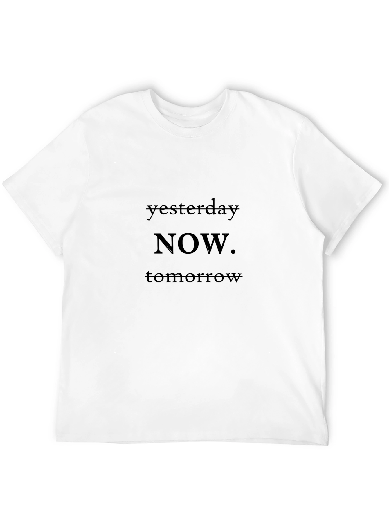 Yesterday Now Tomorrow Black T-Shirt