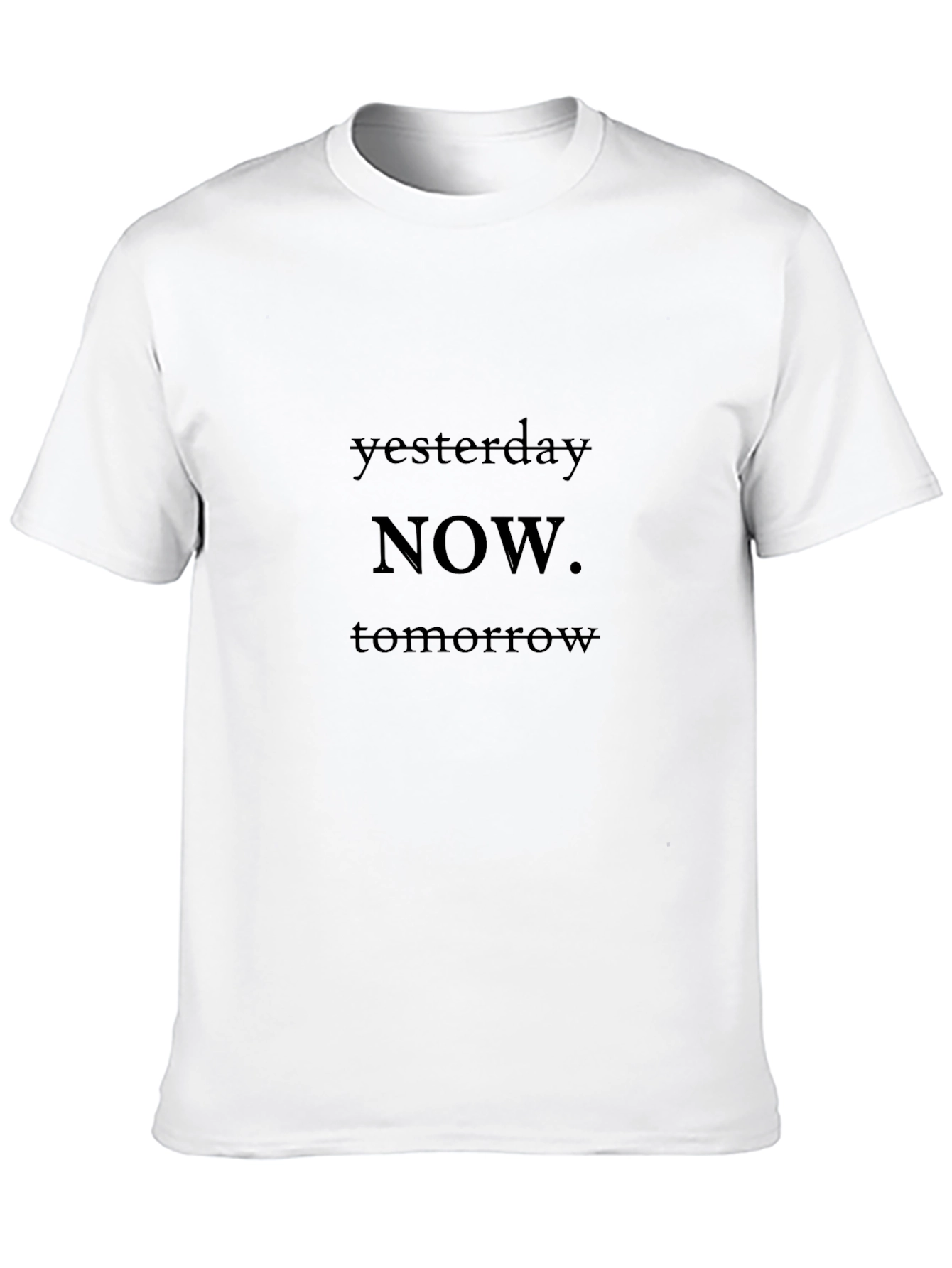 Yesterday Now Tomorrow Black T-Shirt