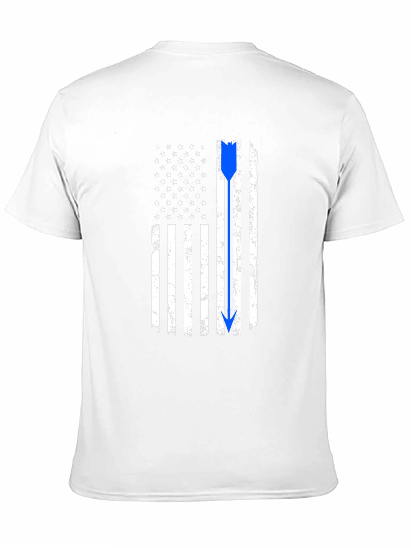 Thin Blue Line American Flag Arrow T-Shirt