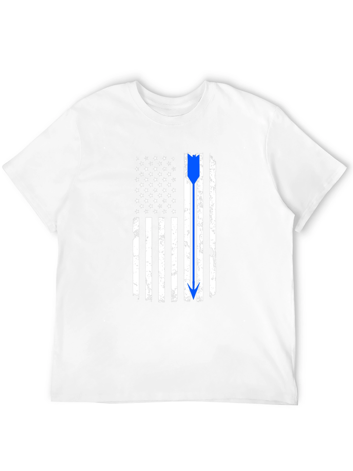 Thin Blue Line American Flag Arrow T-Shirt