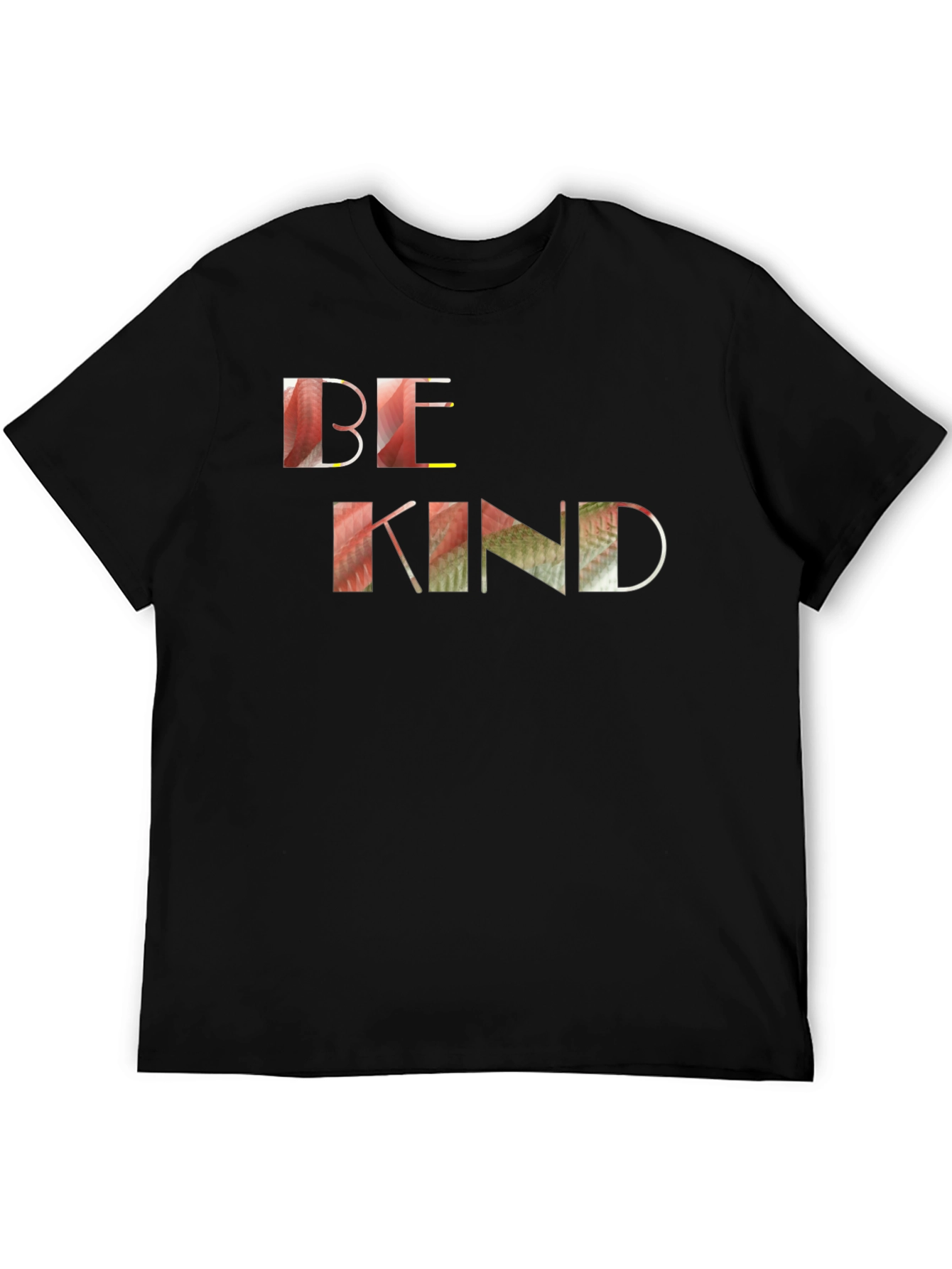 Be Kind Graphic Tee - Black Cotton Casual Shirt