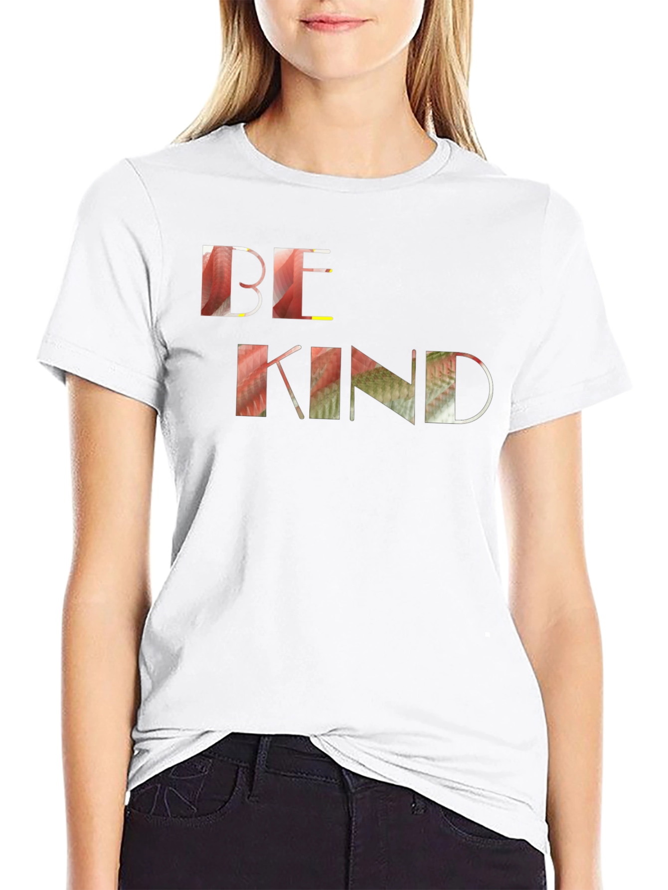 Be Kind Graphic Tee - Black Cotton Casual Shirt