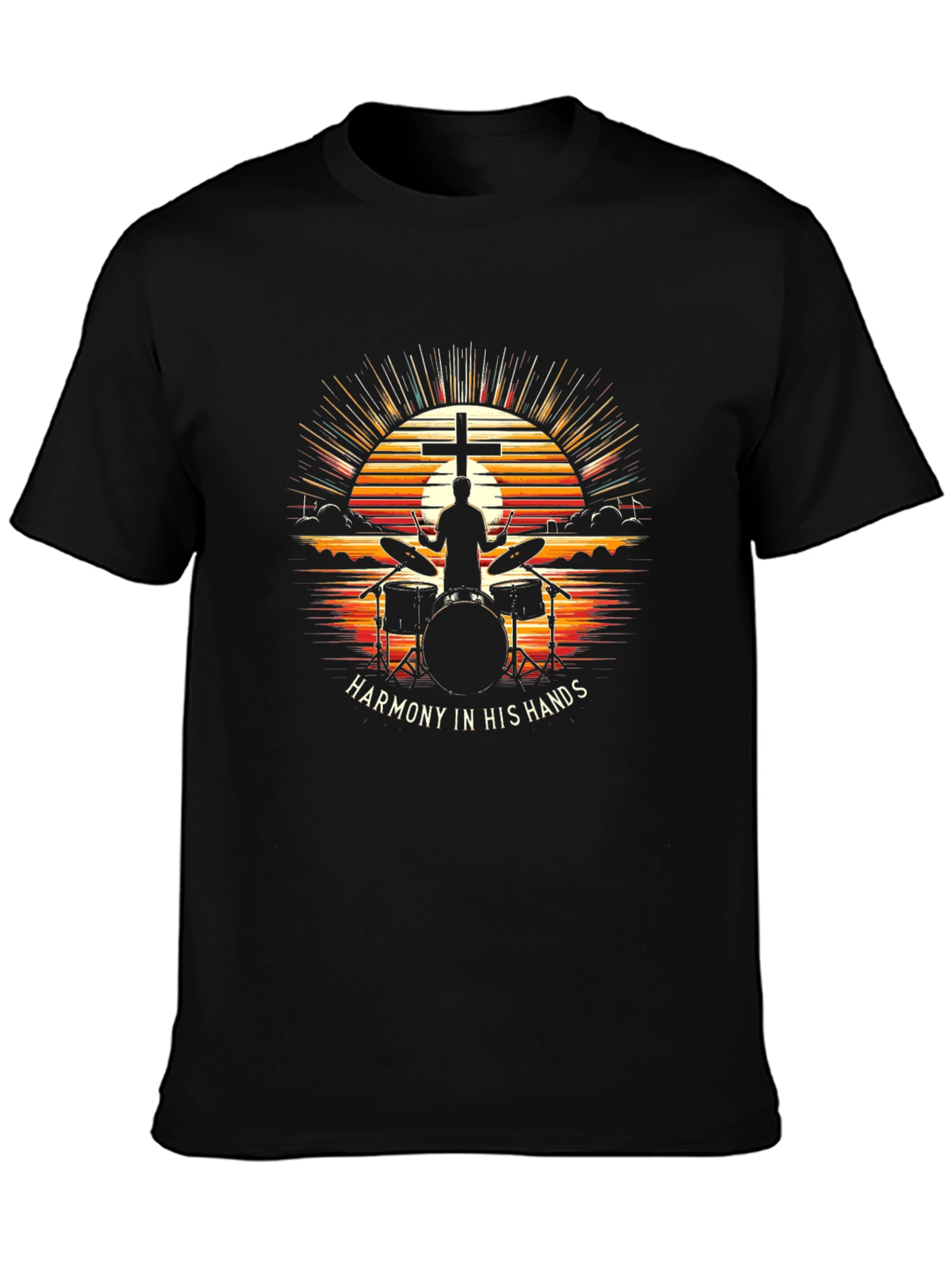 Harmony Hands Drummer Christian T-Shirt