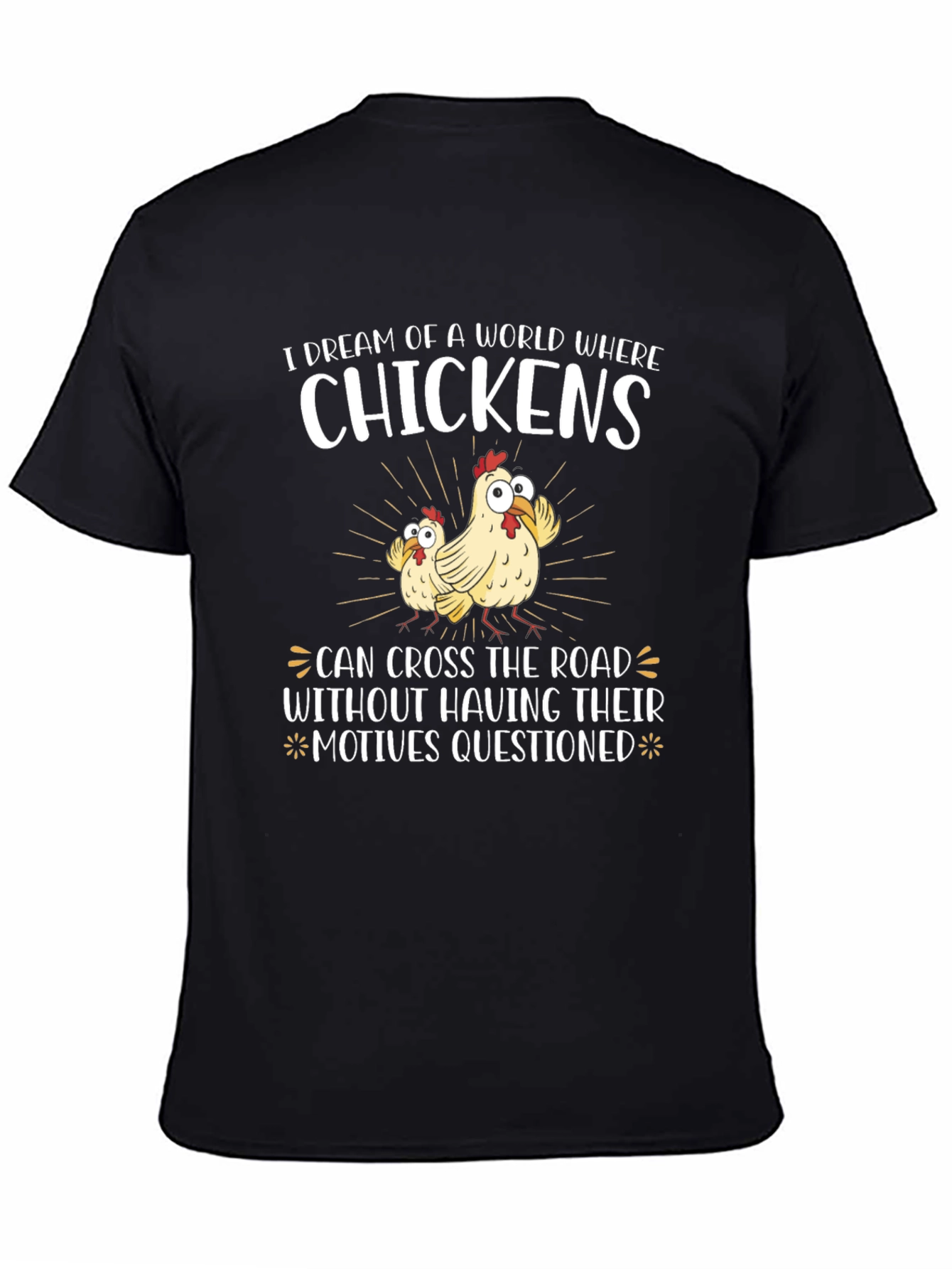 Funny Chicken Crossing T-Shirt