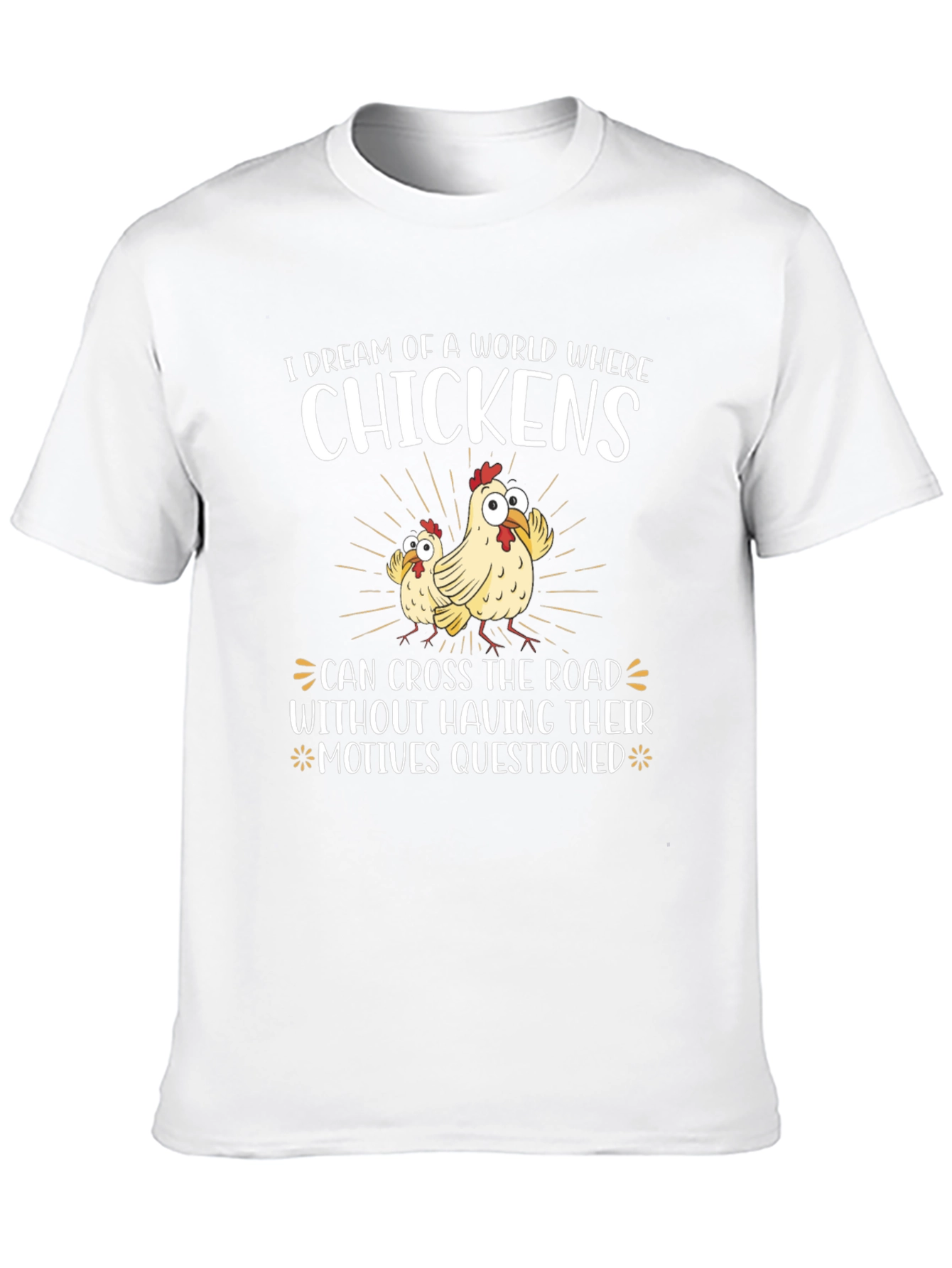 Funny Chicken Crossing T-Shirt