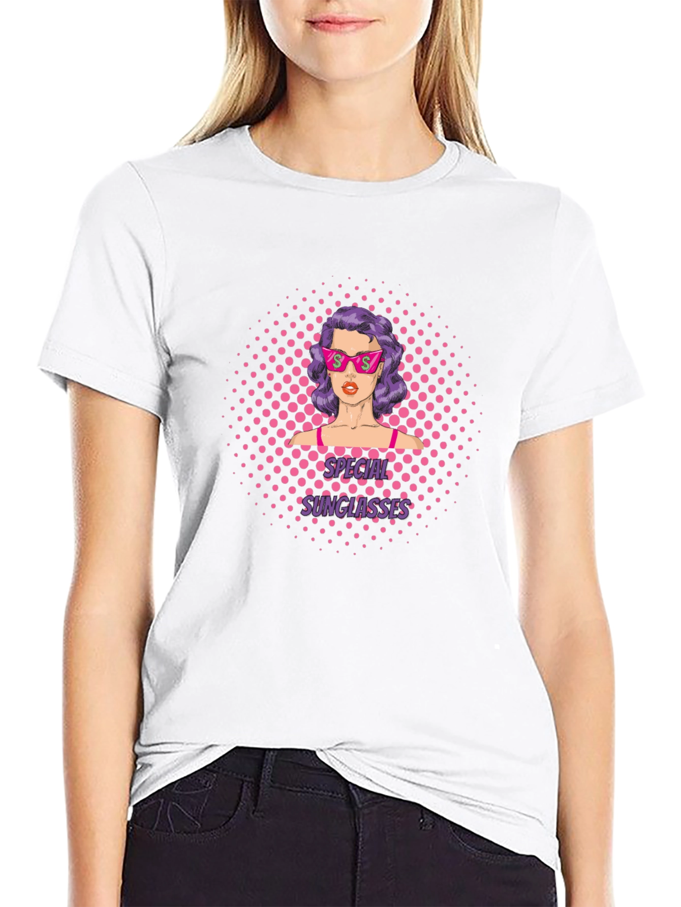 Special Sunglasses T-Shirt: Retro Pop Art Design