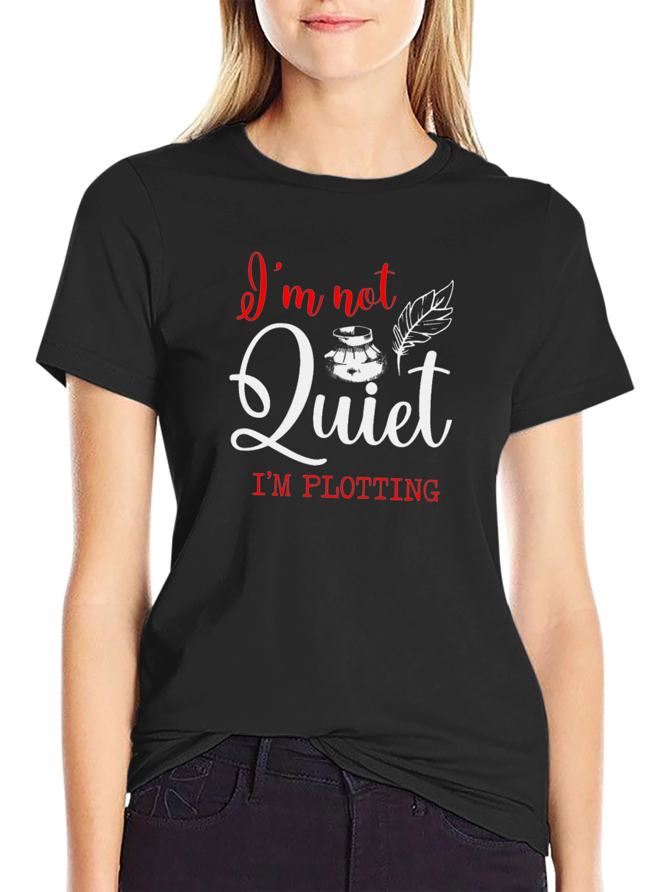 Im Not Quiet Im Plotting Novelist T-Shirt