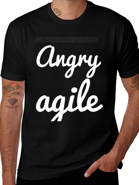 Angry Agile Black Graphic Tee