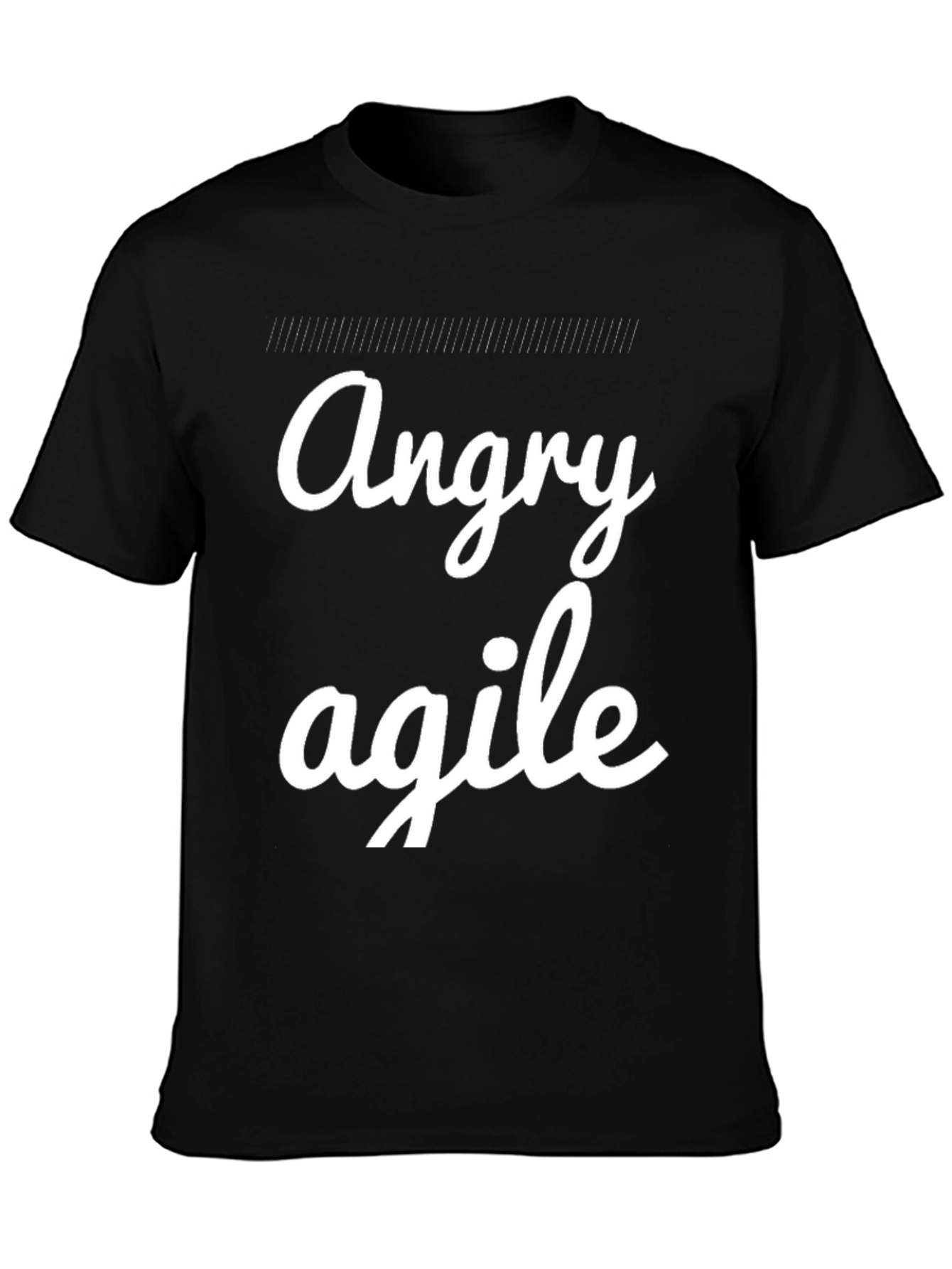 Angry Agile Black Graphic Tee