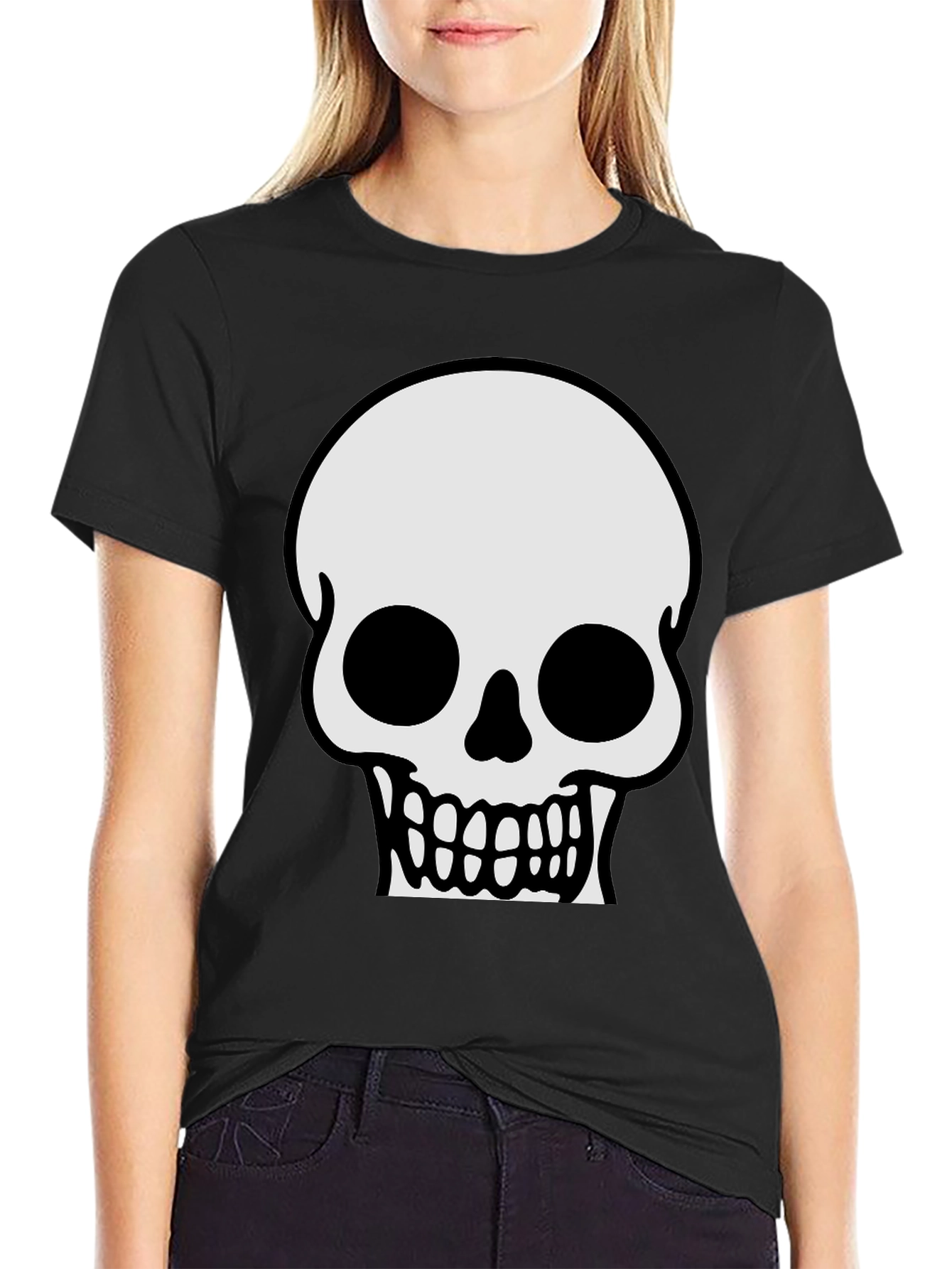 Skull Graphic T-Shirt - Classic Halloween Tee