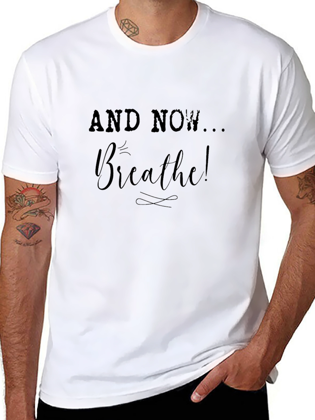 Breathe Graphic Tee - Relax and Rejuvenate!