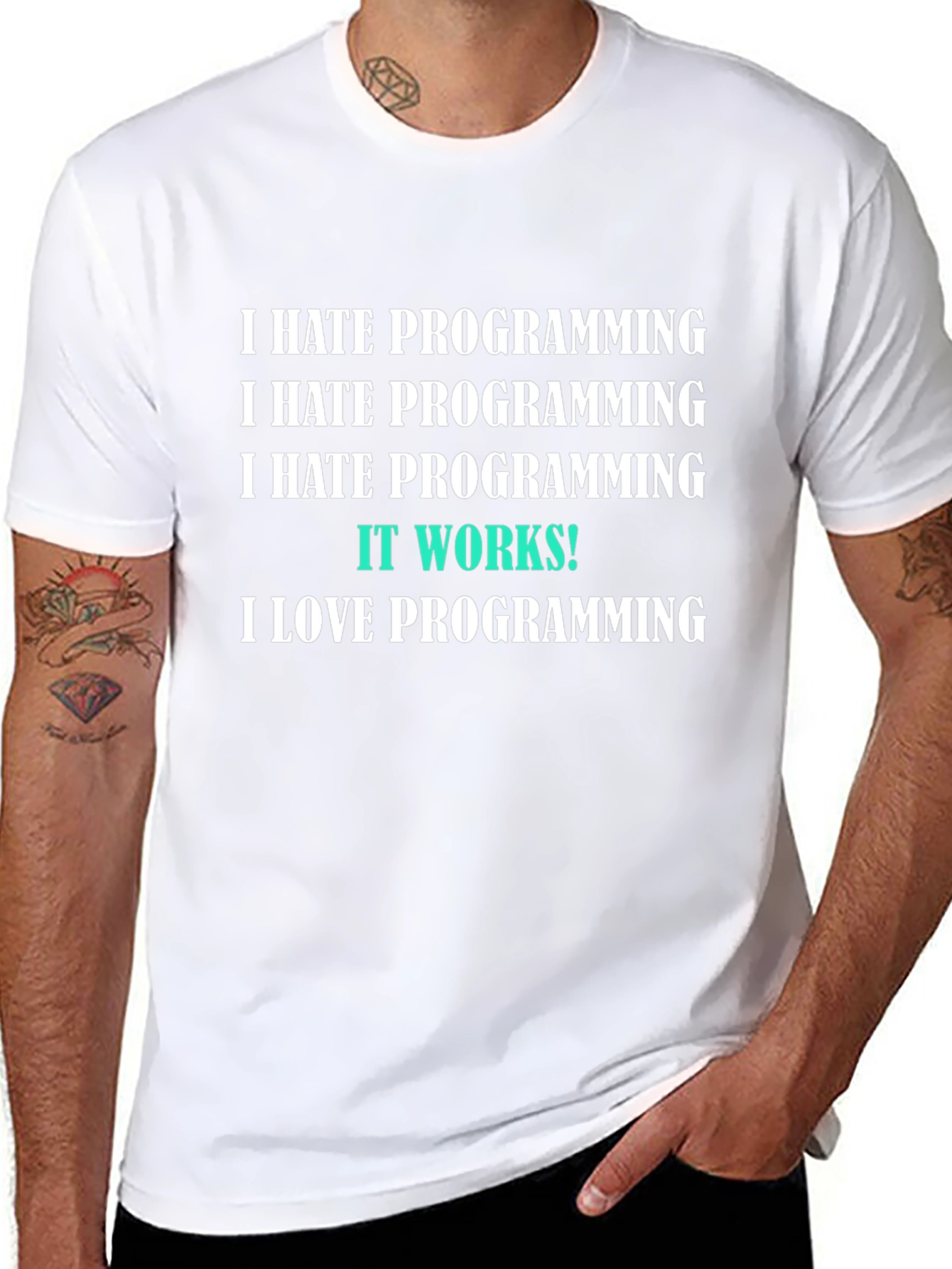 Programmer Humor T-Shirt - It Works! Design